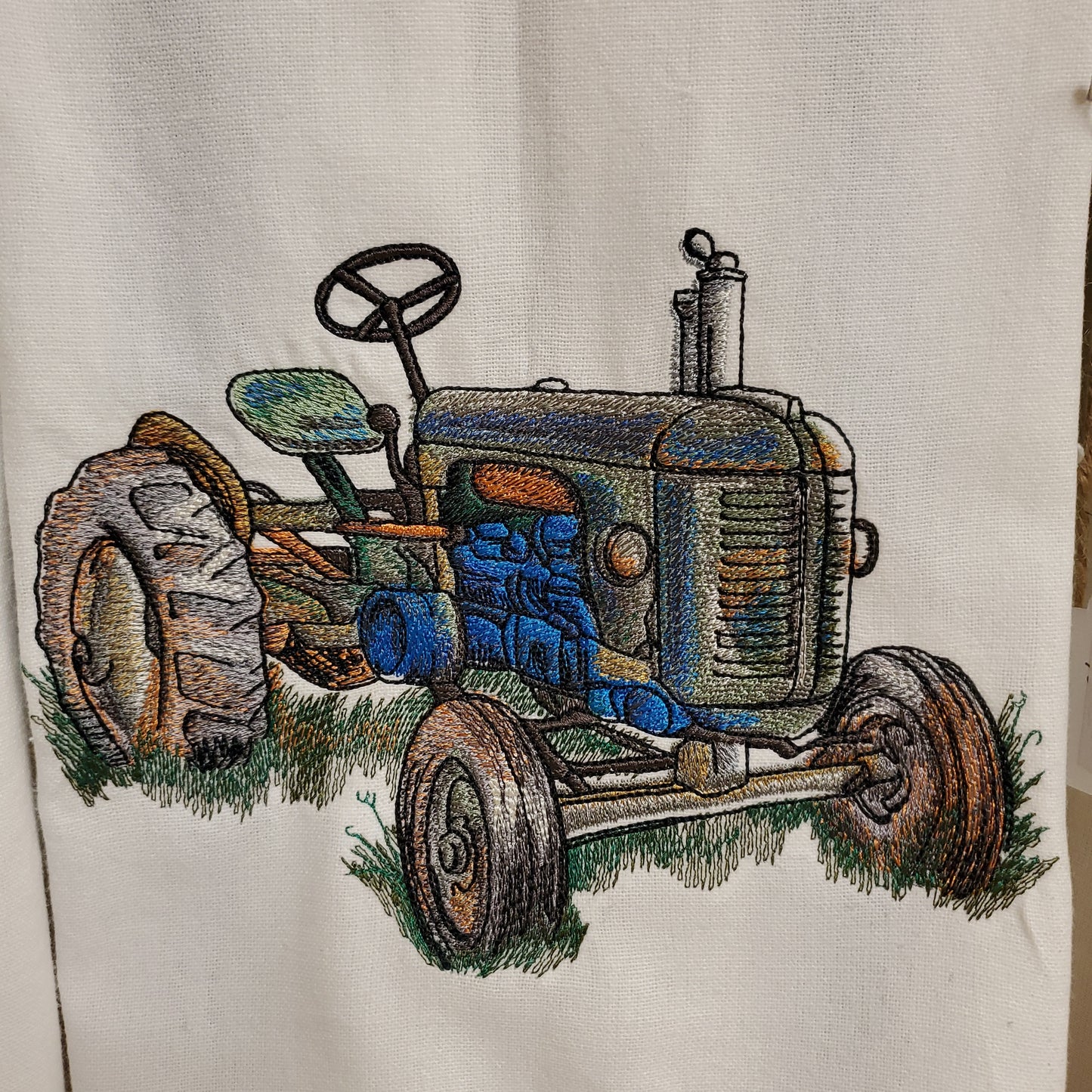 Hand-Crafted Embroidered Summer Fun Hand Towels