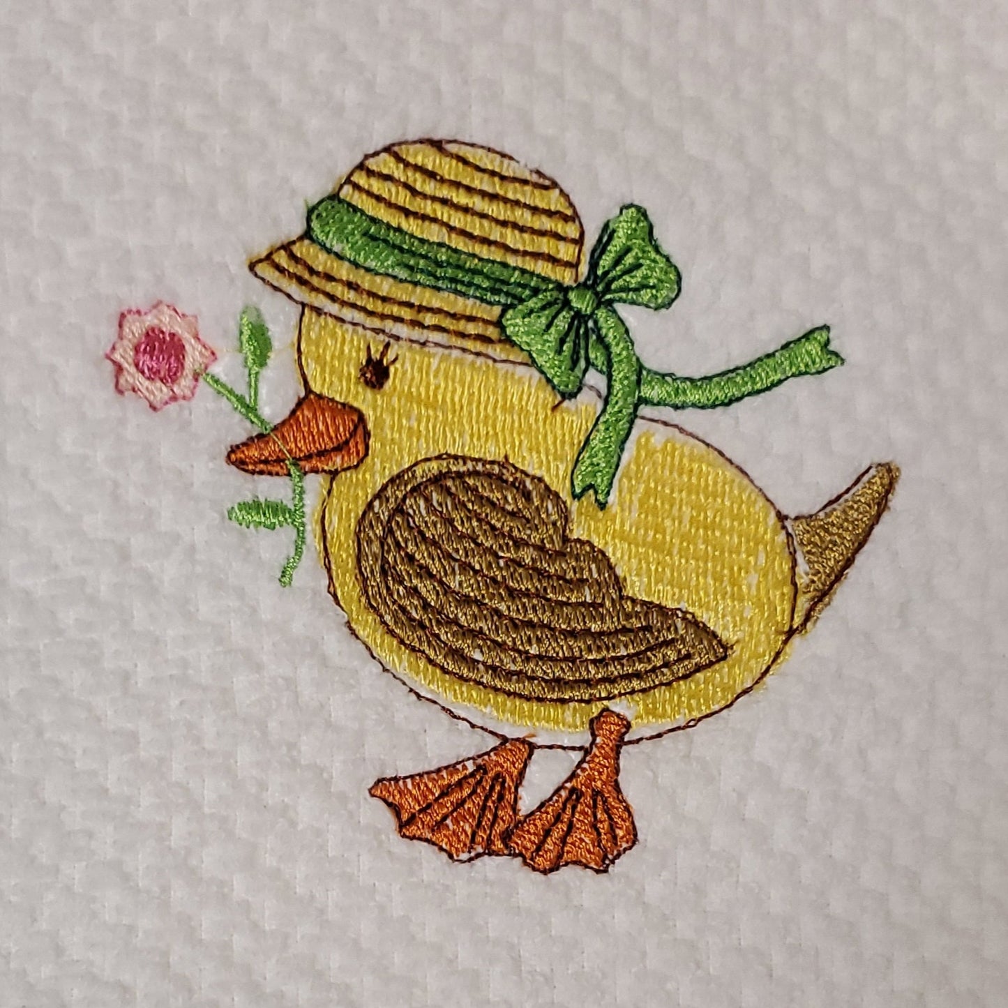 Hand-Crafted Embroidered Easter Hand Towels