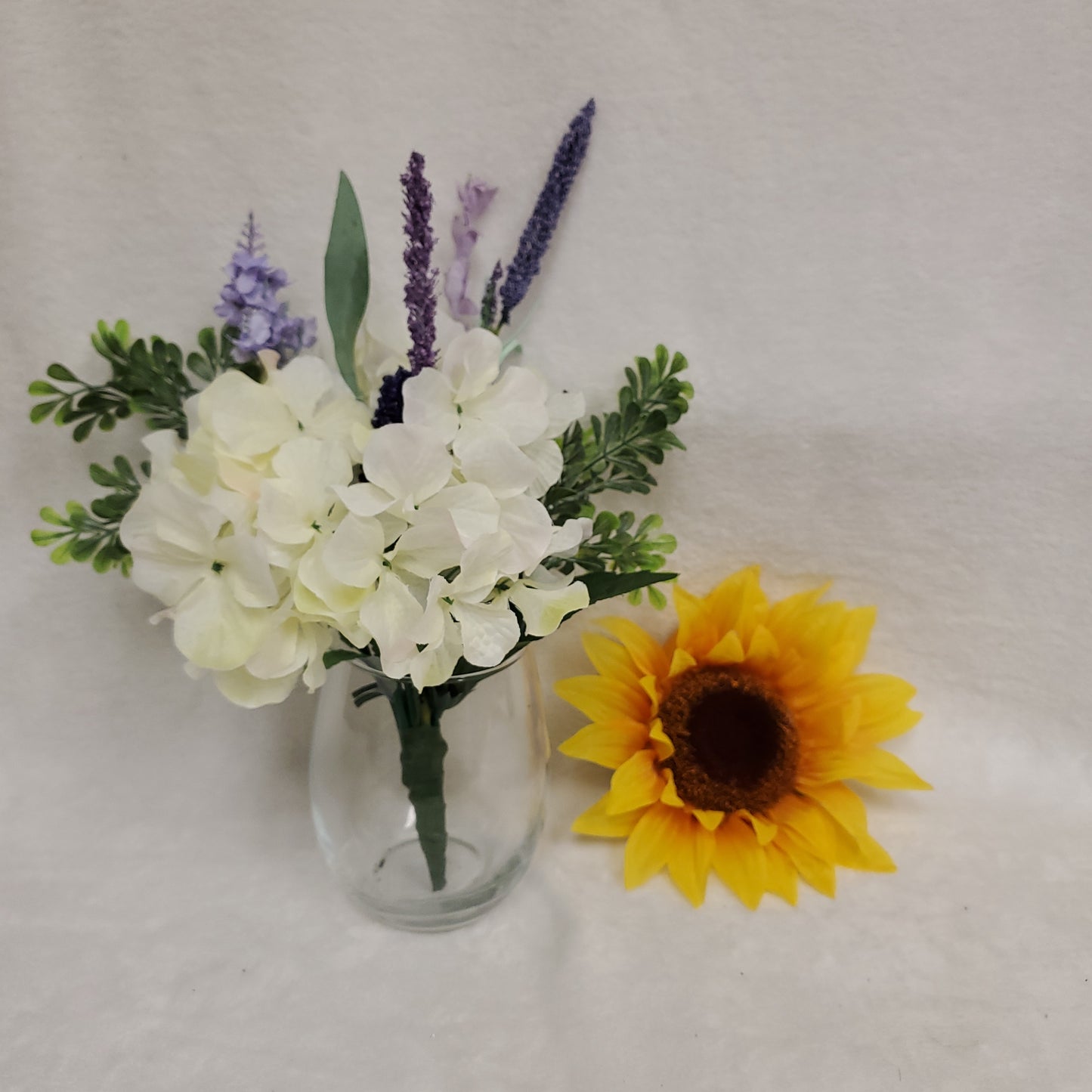 White Hydrangeas with Lilac