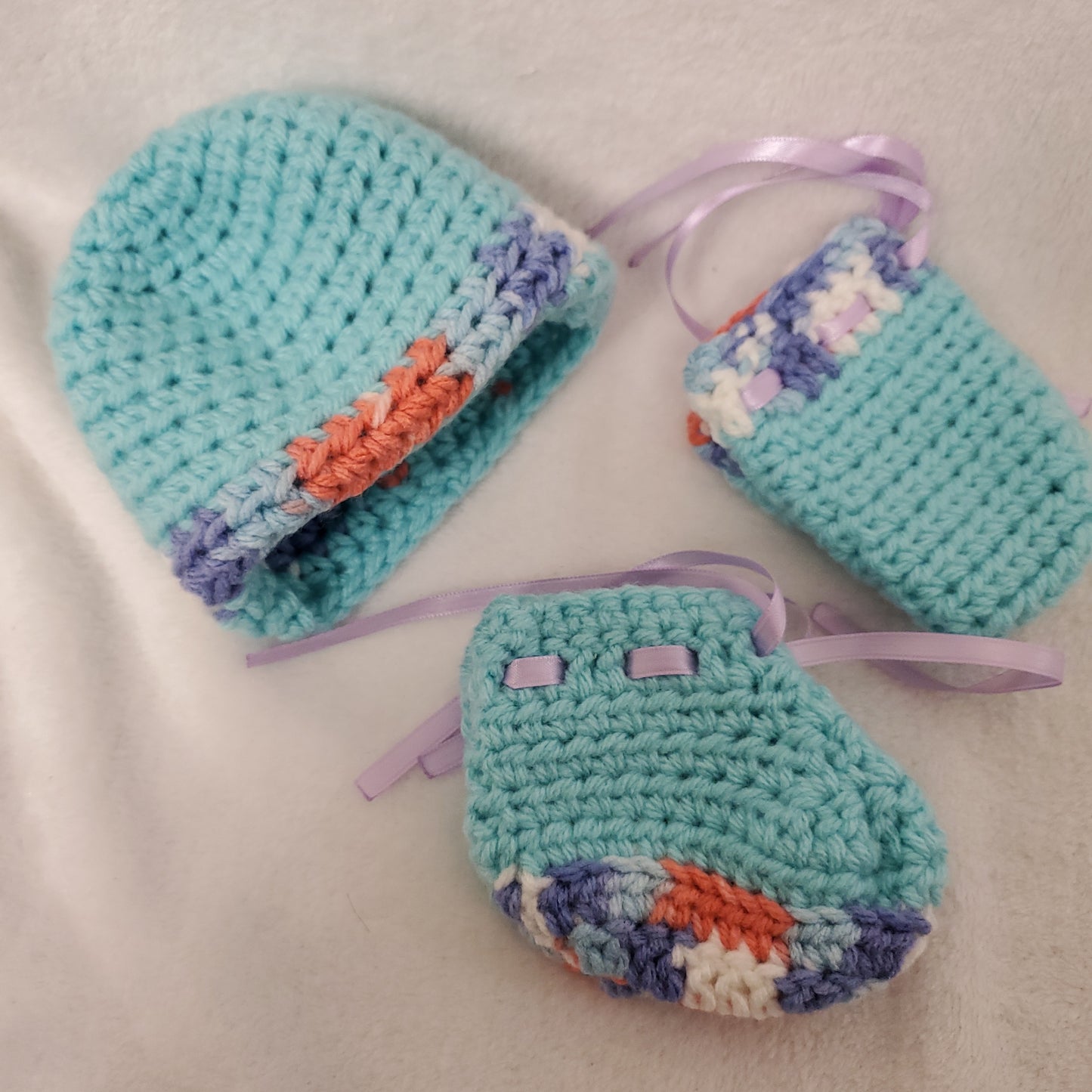 Newborn Hat, Mitten, and Bootie Sets