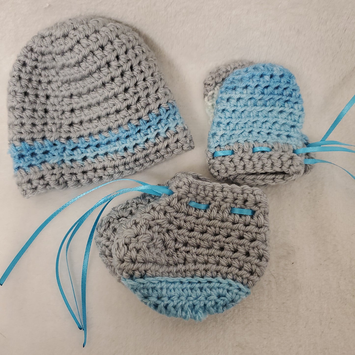 Newborn Hat, Mitten, and Bootie Sets