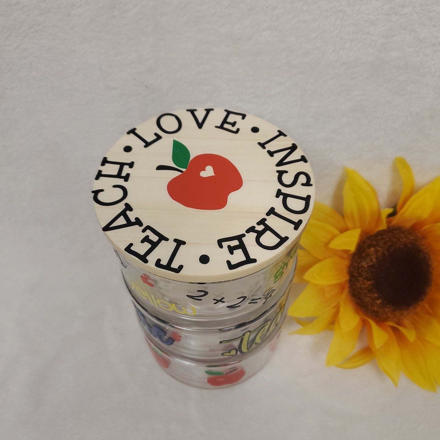 Teach, Love, Inspire Stackable Container