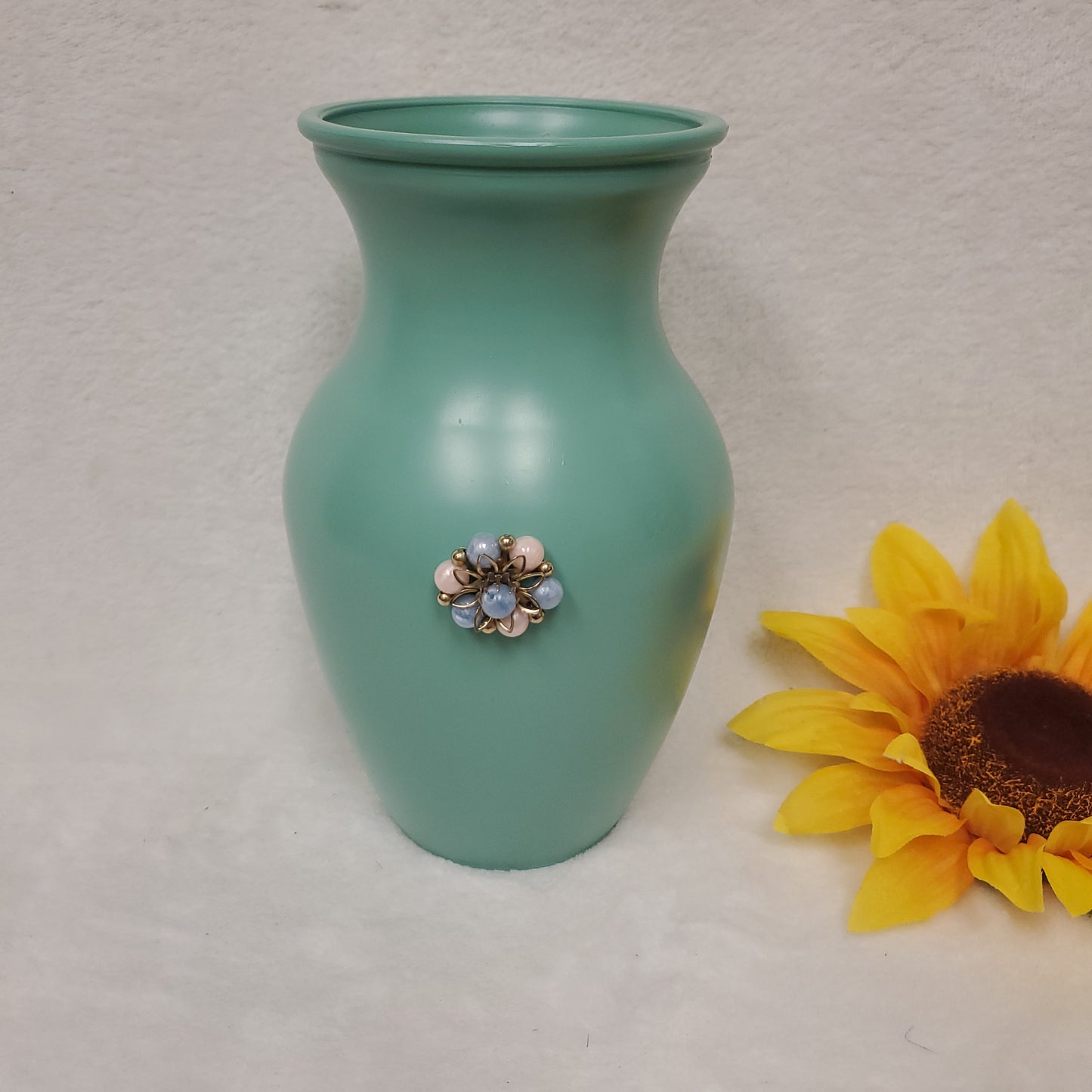 Rustic Kitchen Table Centerpiece, Vintage Style Vase - Home Decor