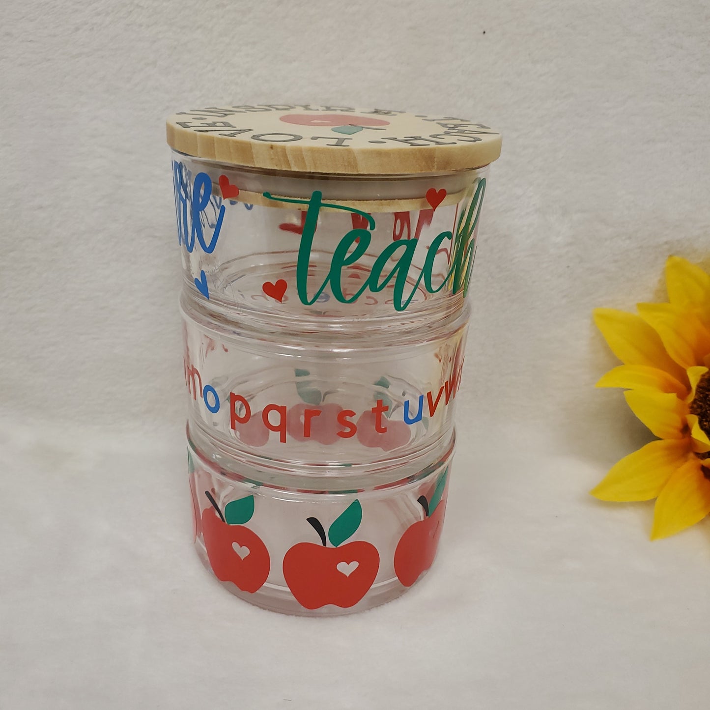 Teach, Love, Inspire Stackable Container