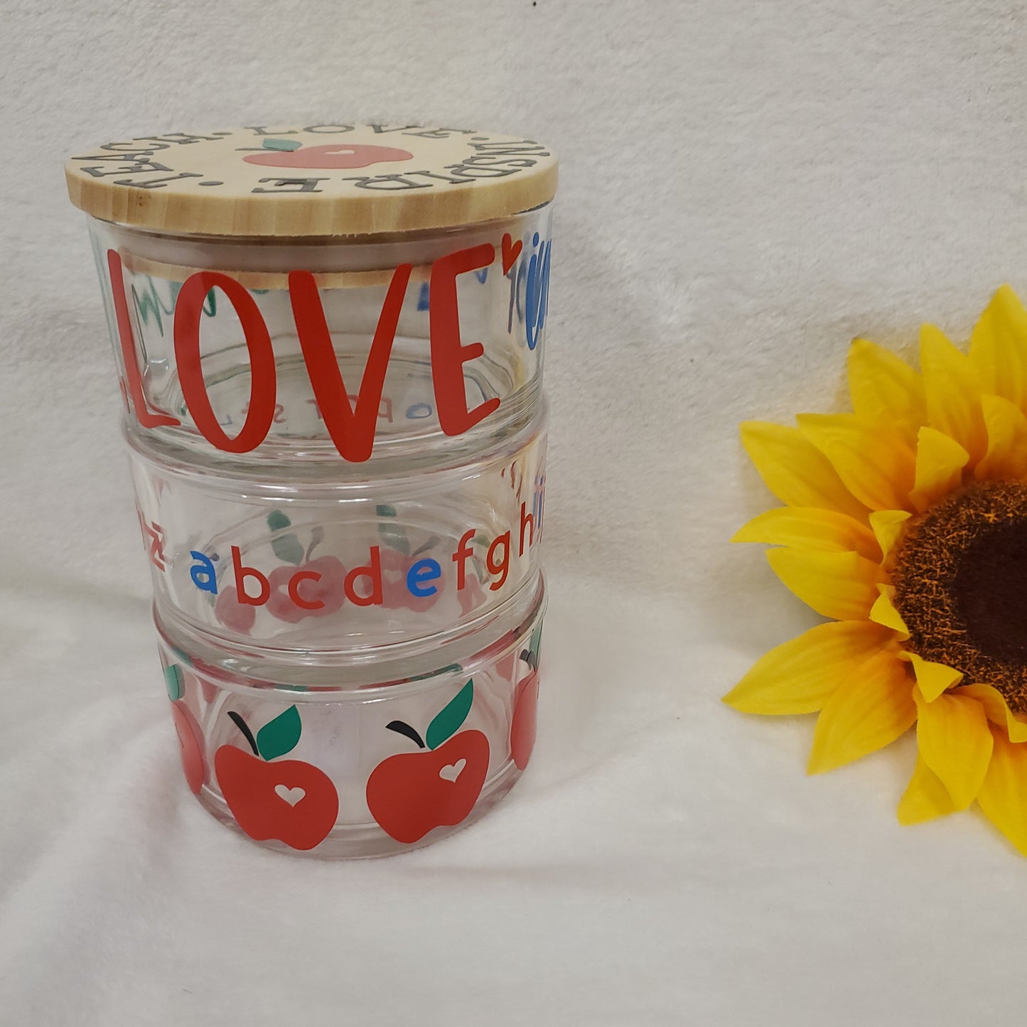 Teach, Love, Inspire Stackable Container