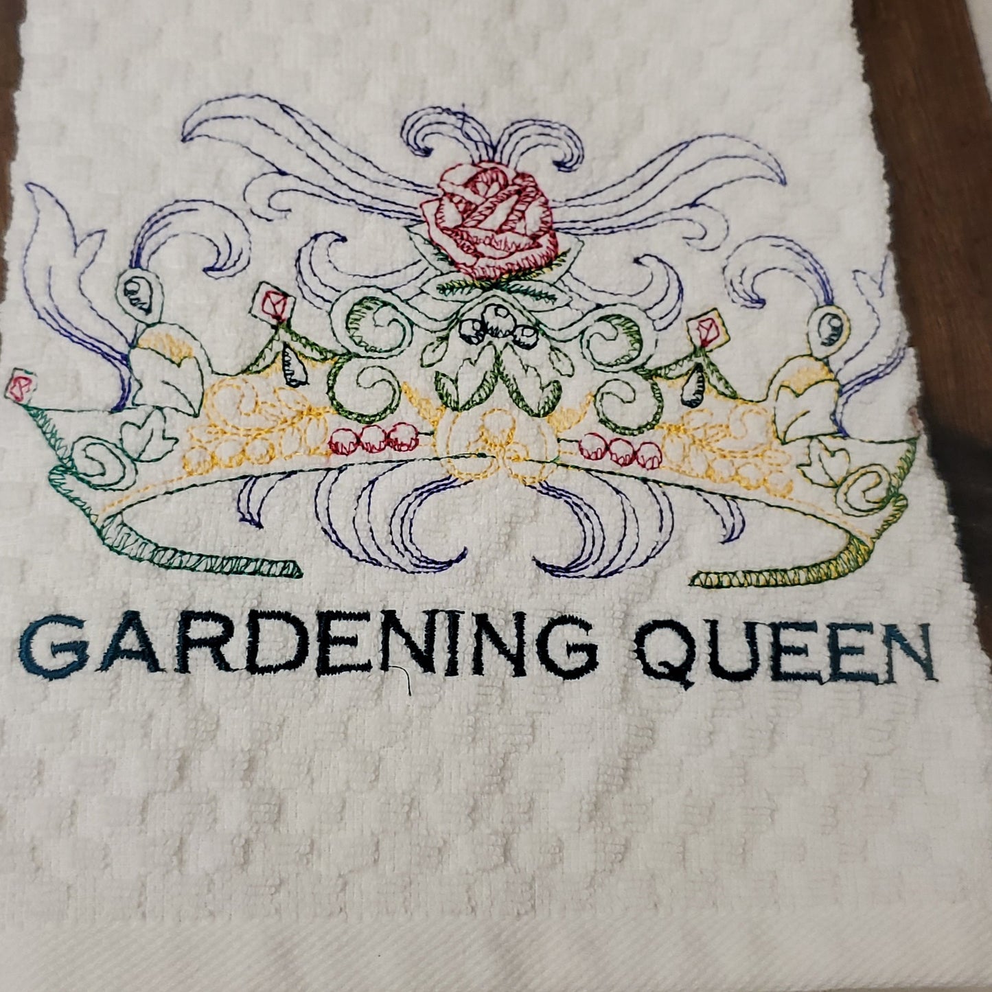 Hand-Crafted Embroidered Mother's Day Hand Towels