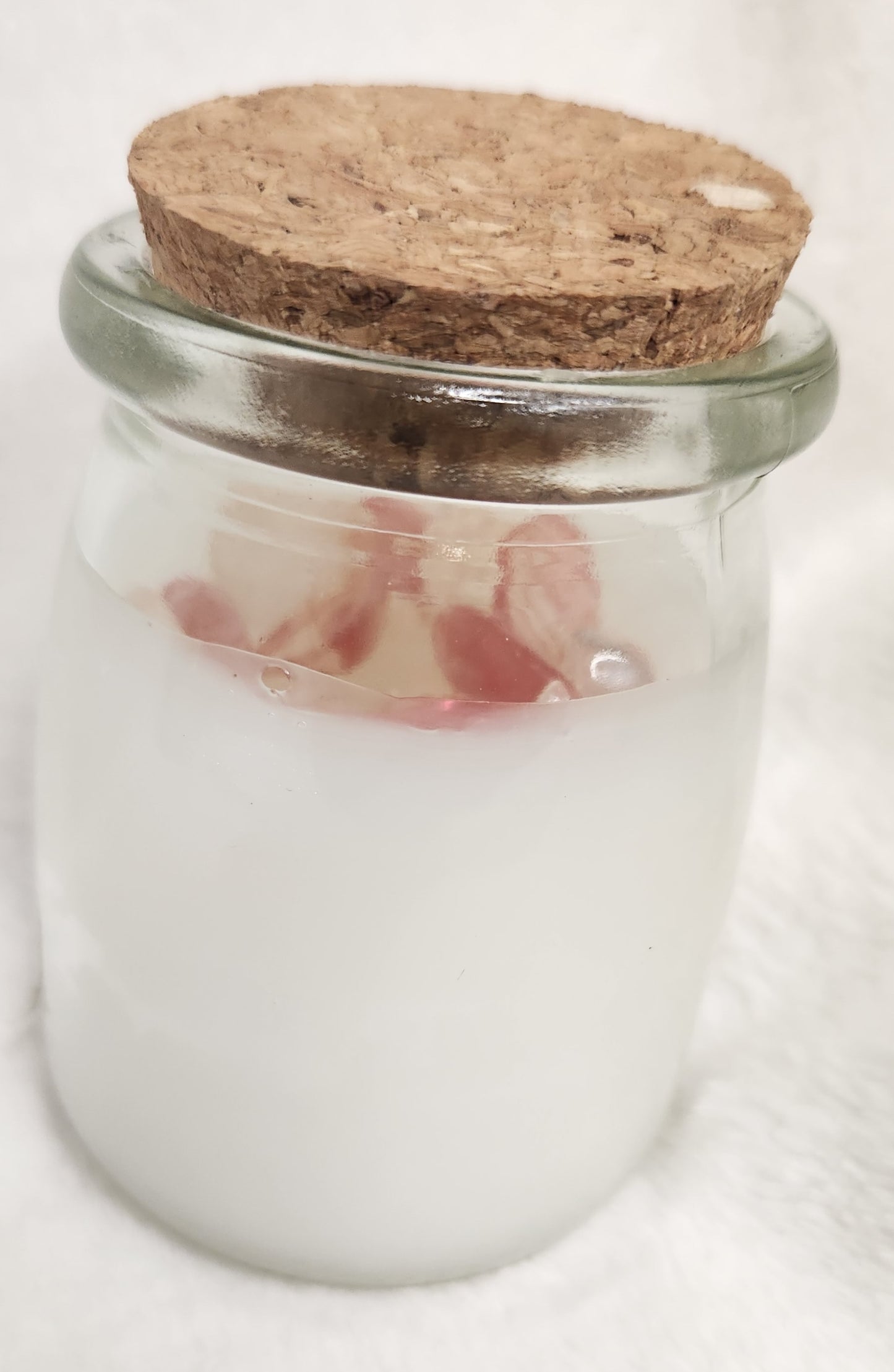 Candles with Tumbled Stones