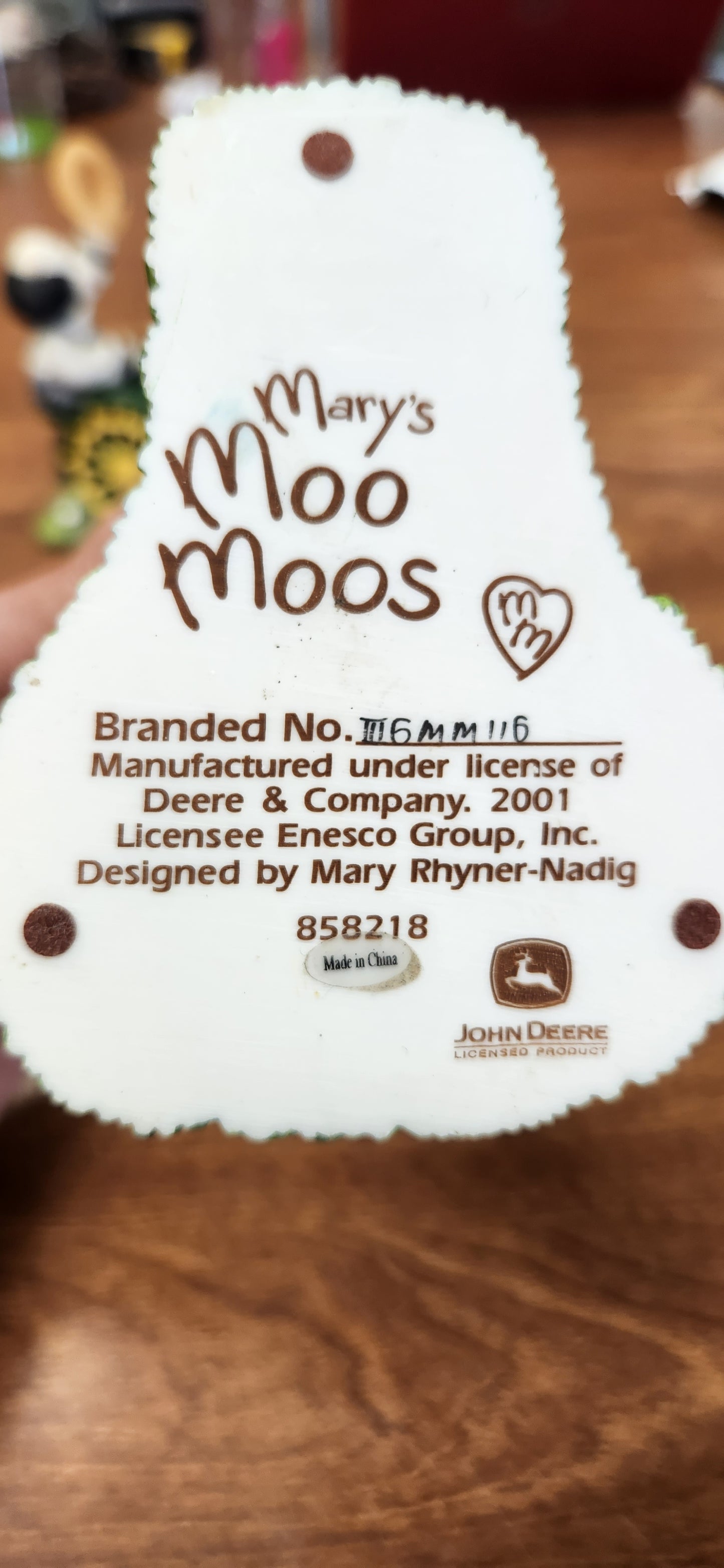Mary Moo Moos John Deere Cows