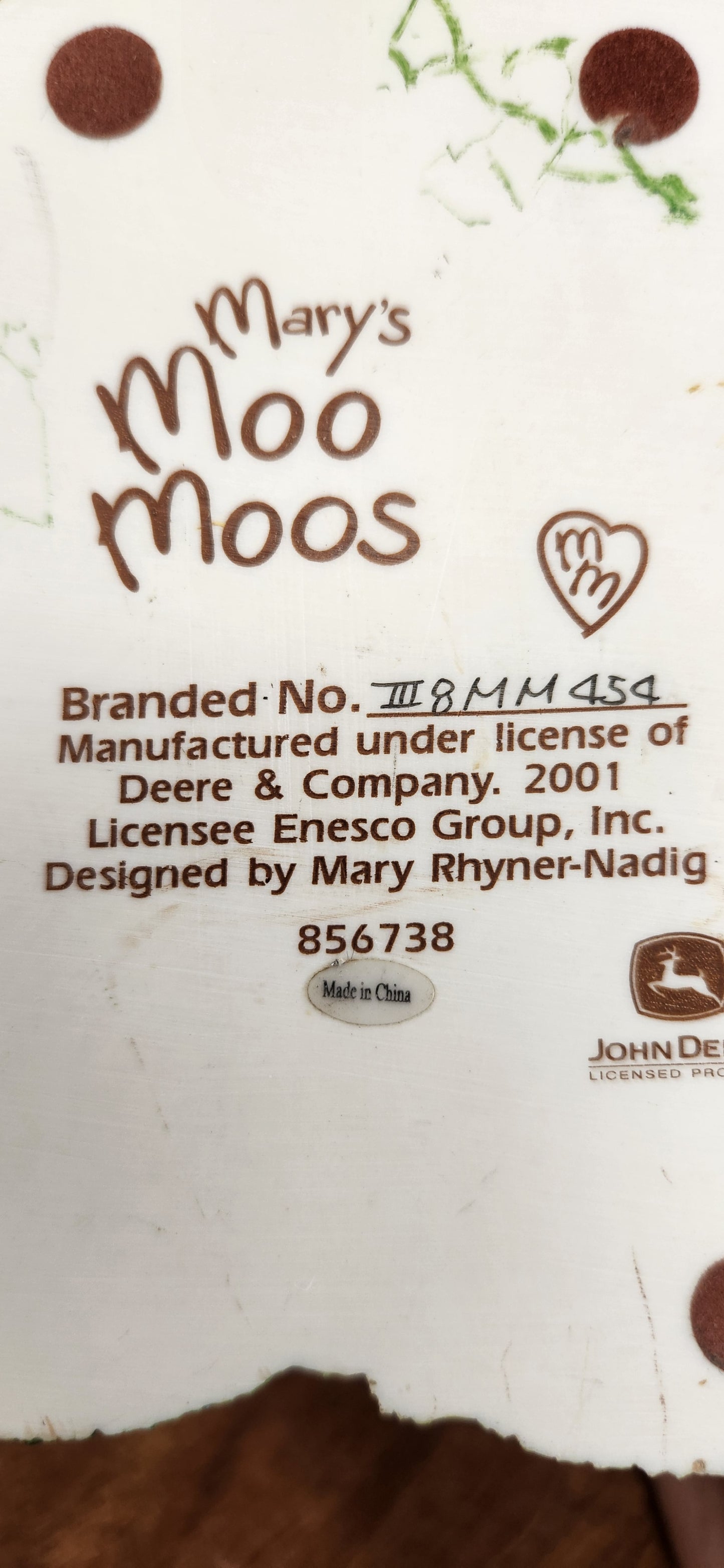 Mary Moo Moos John Deere Tractor