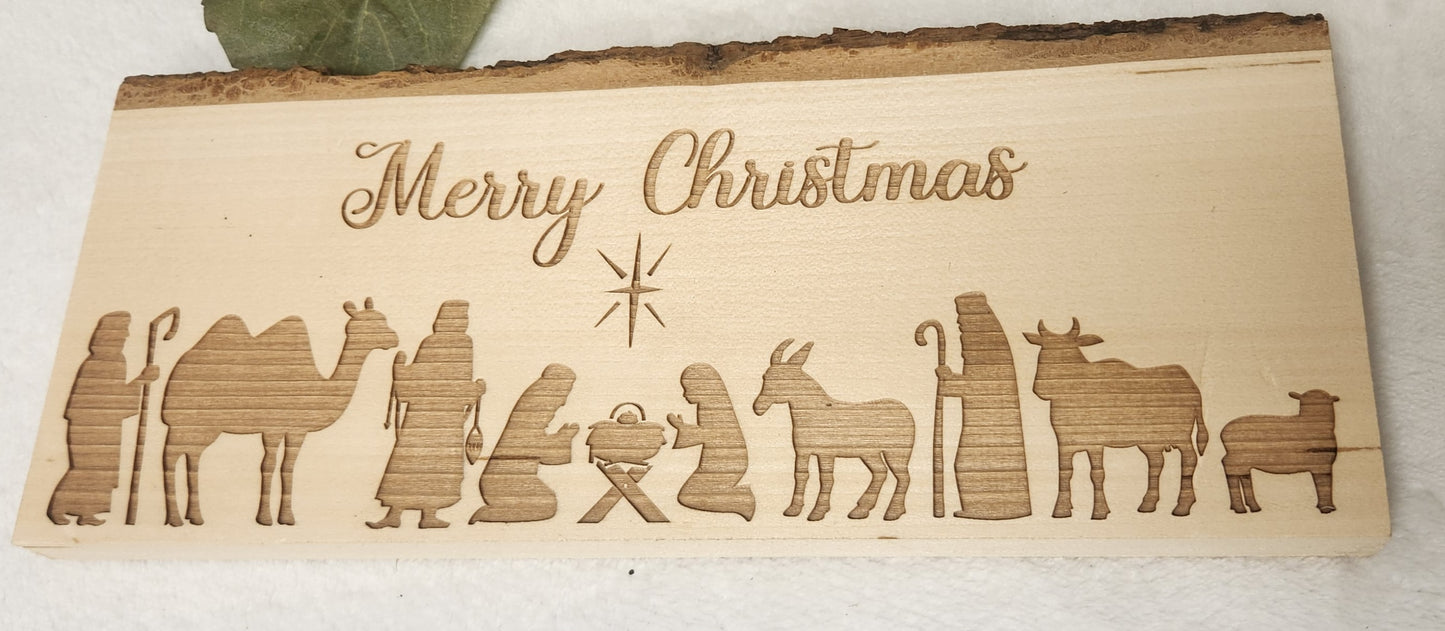 Christmas Wood Burned Artwork for Home Decor