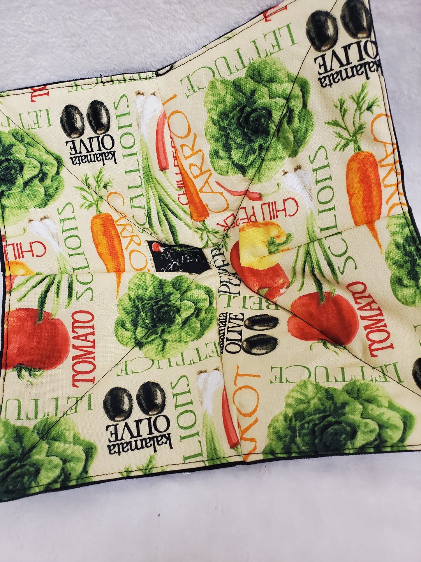 Microwave Bowl Holders - Hand Stitched Food Safe Fabric (FL)