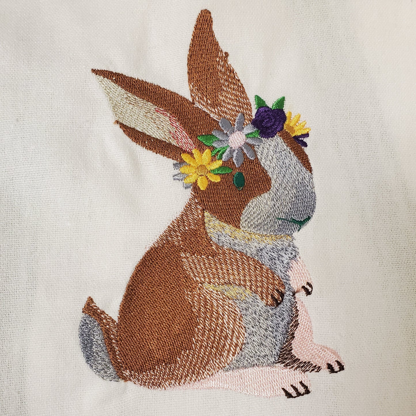 Hand-Crafted Embroidered Easter Hand Towels