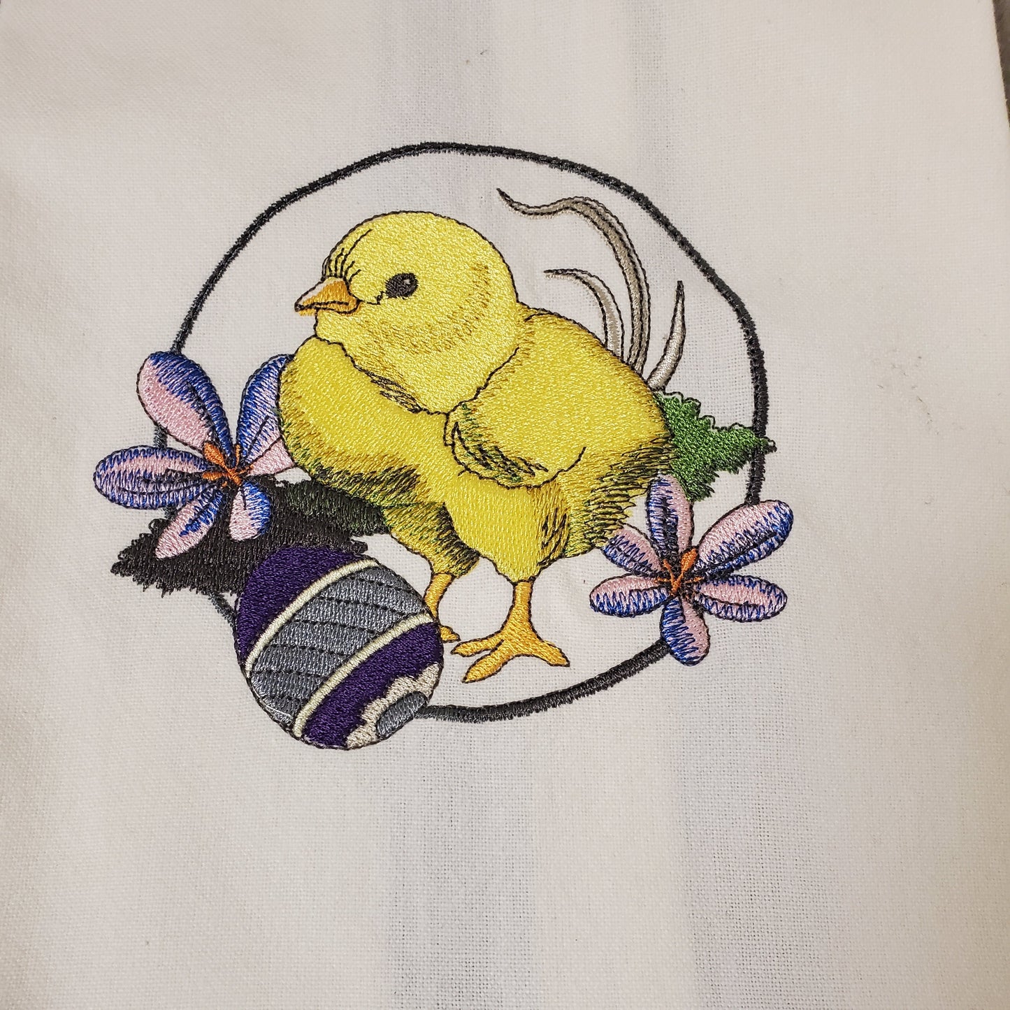 Hand-Crafted Embroidered Easter Hand Towels