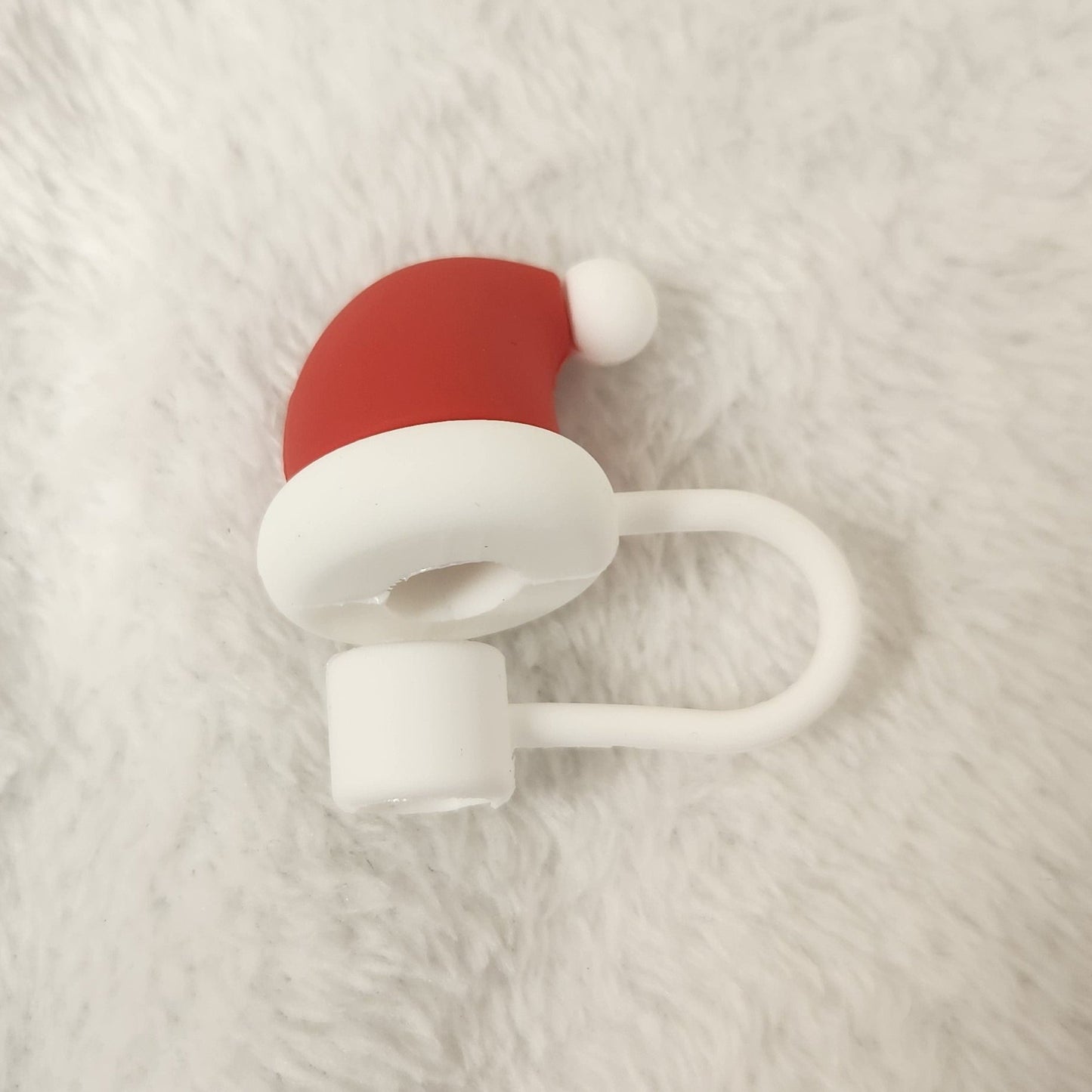 Festive 3-D Christmas Character Straw Topper for Holiday Fun