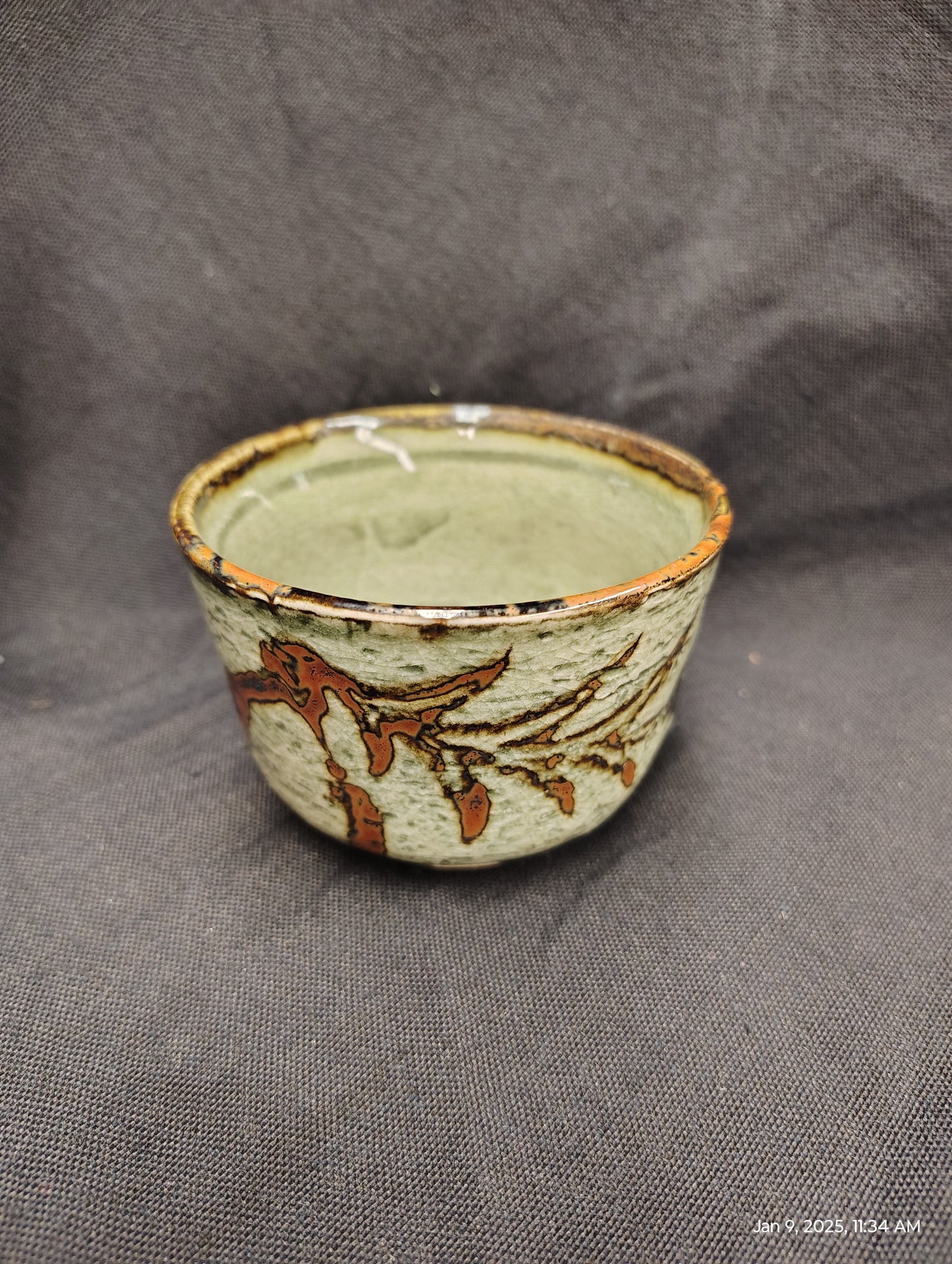 Rustic Olive Green Teapot Set