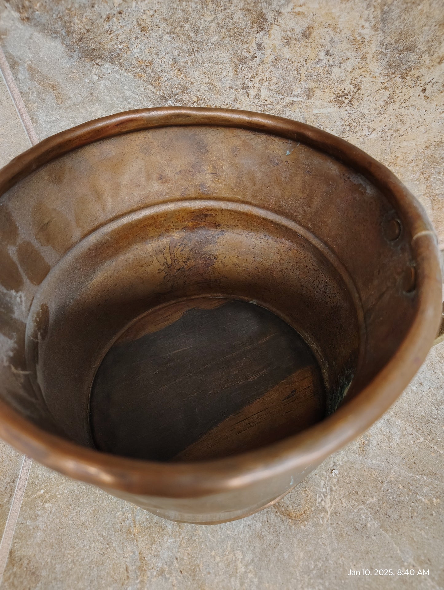 Copper Pot, Spoon, and Pitcher
