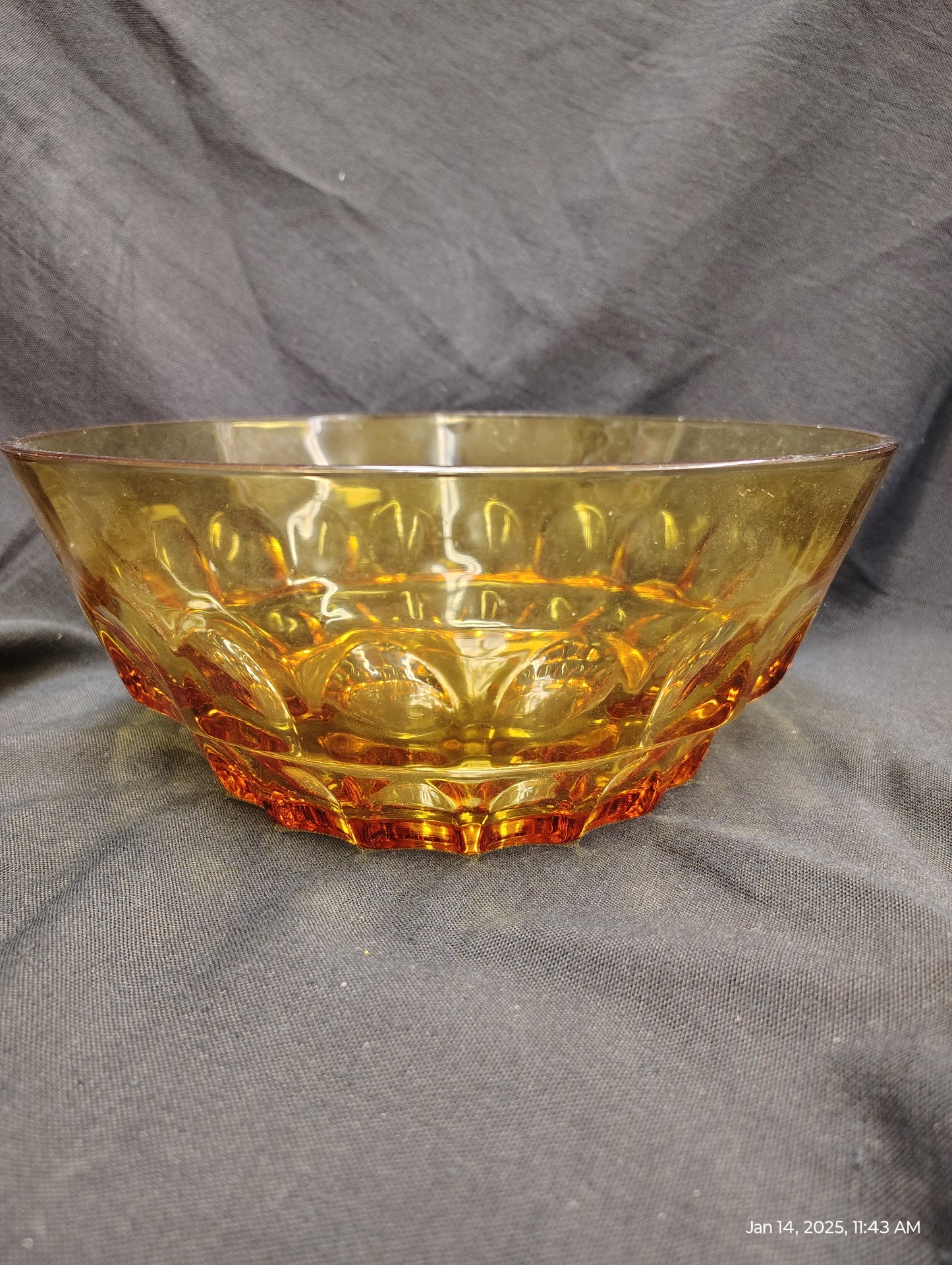 Federal Glass Thumbprint Bowl