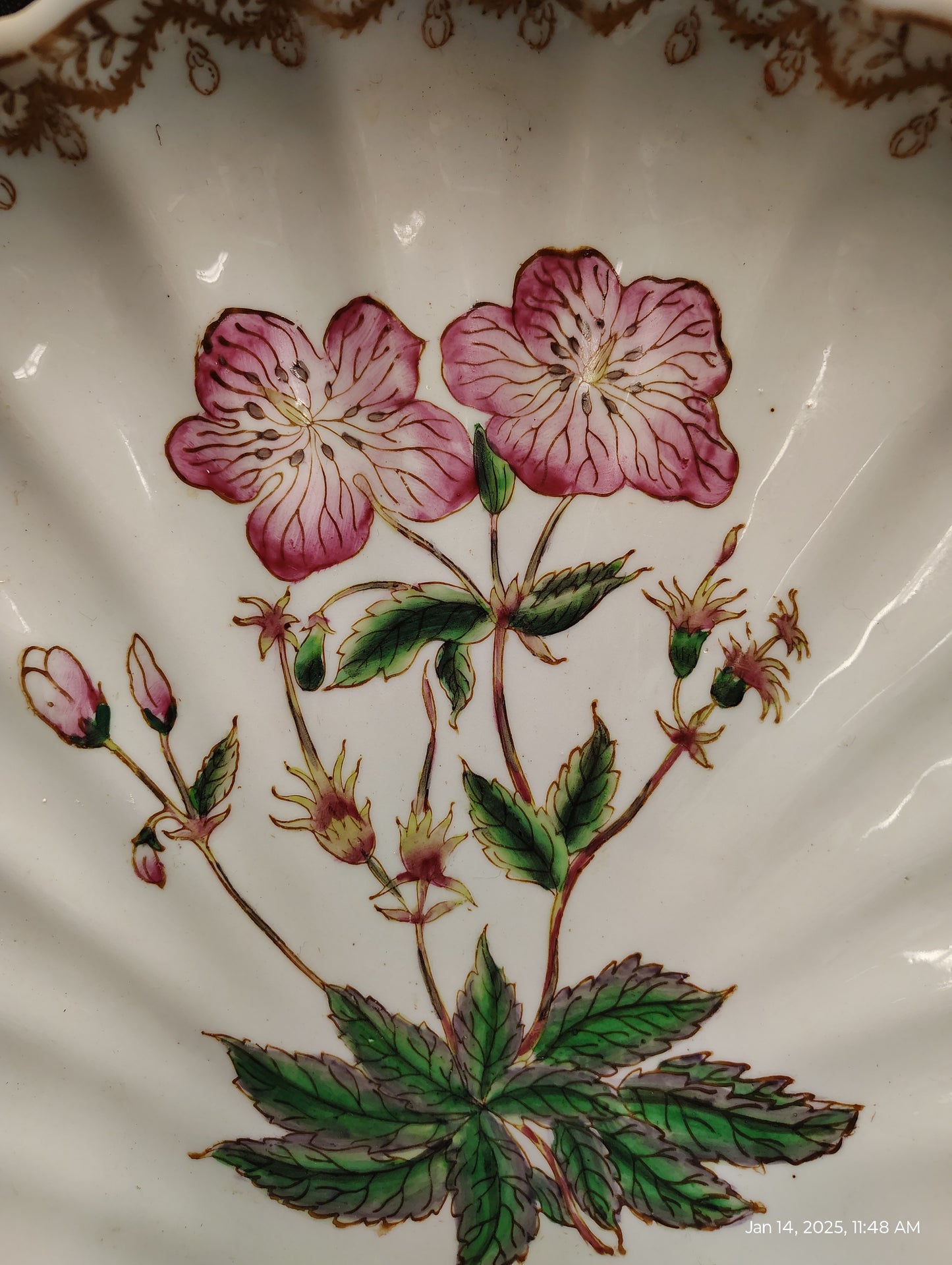 Vintage Wong Lee Seashell Plate