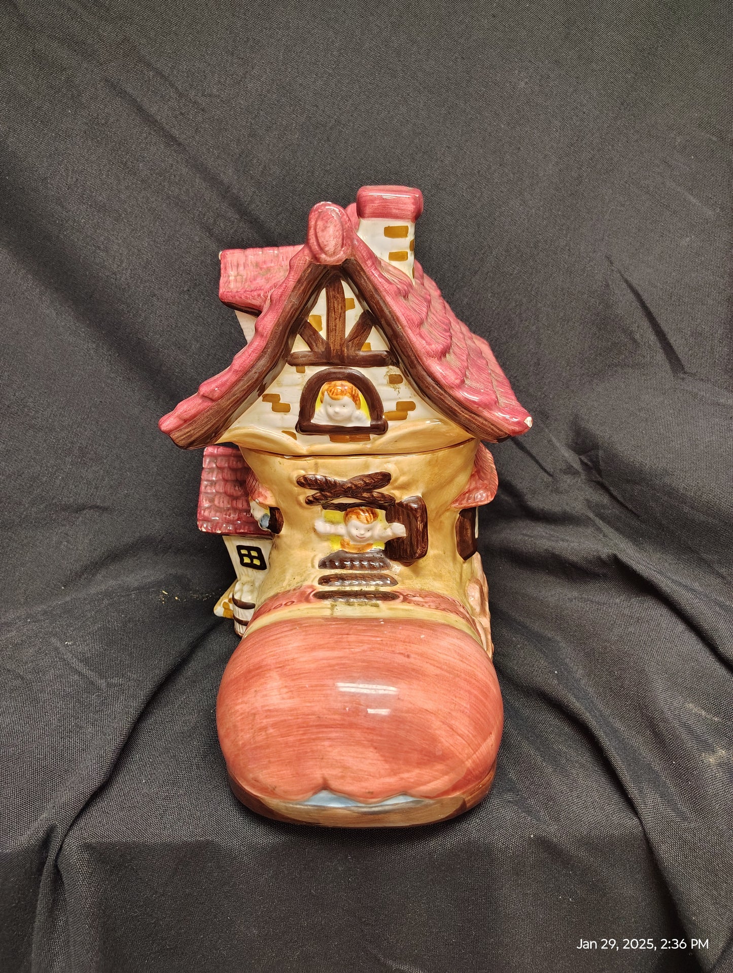 Old Woman Who lived in a Shoe Cookie Jar