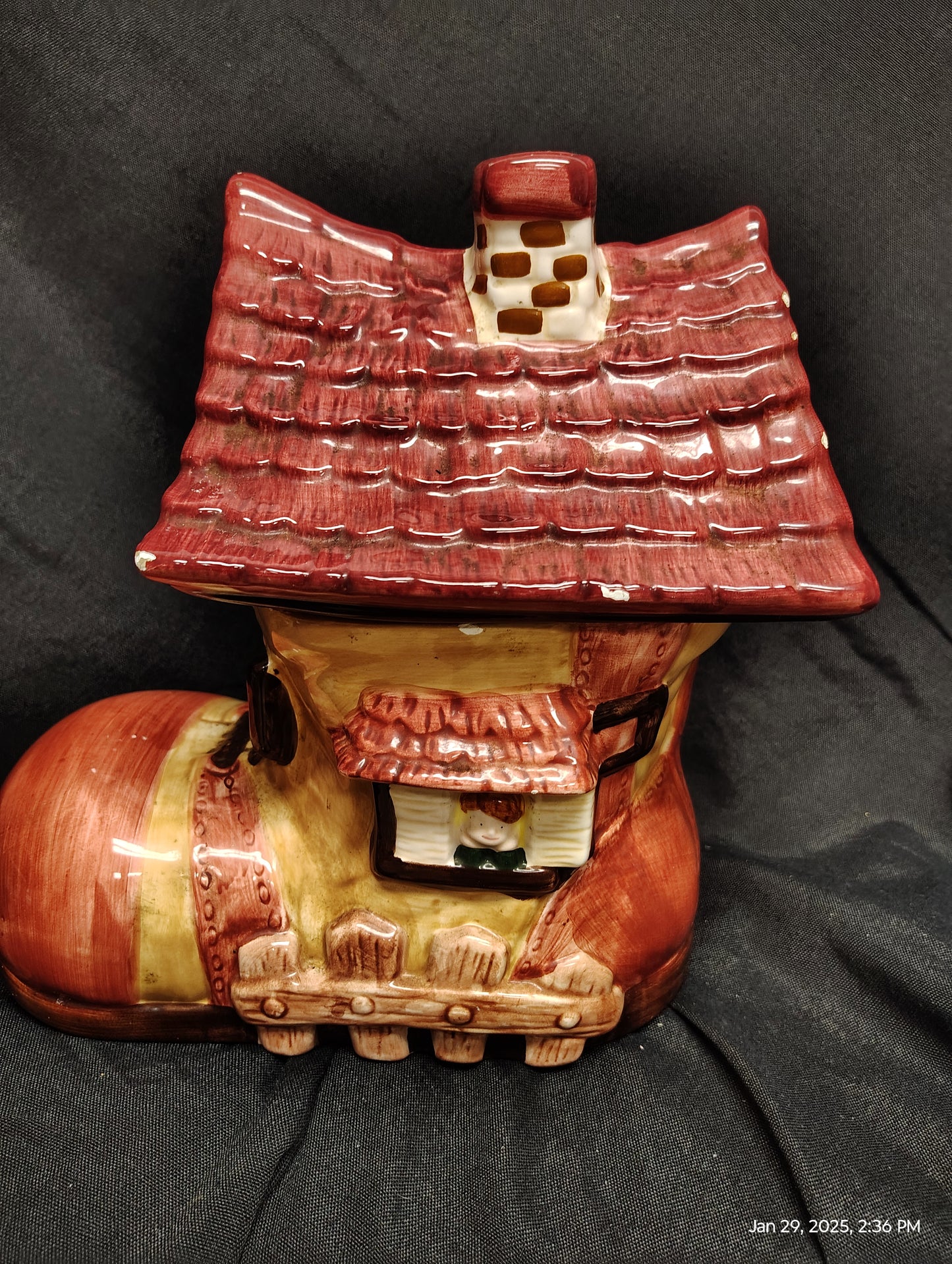 Old Woman Who lived in a Shoe Cookie Jar