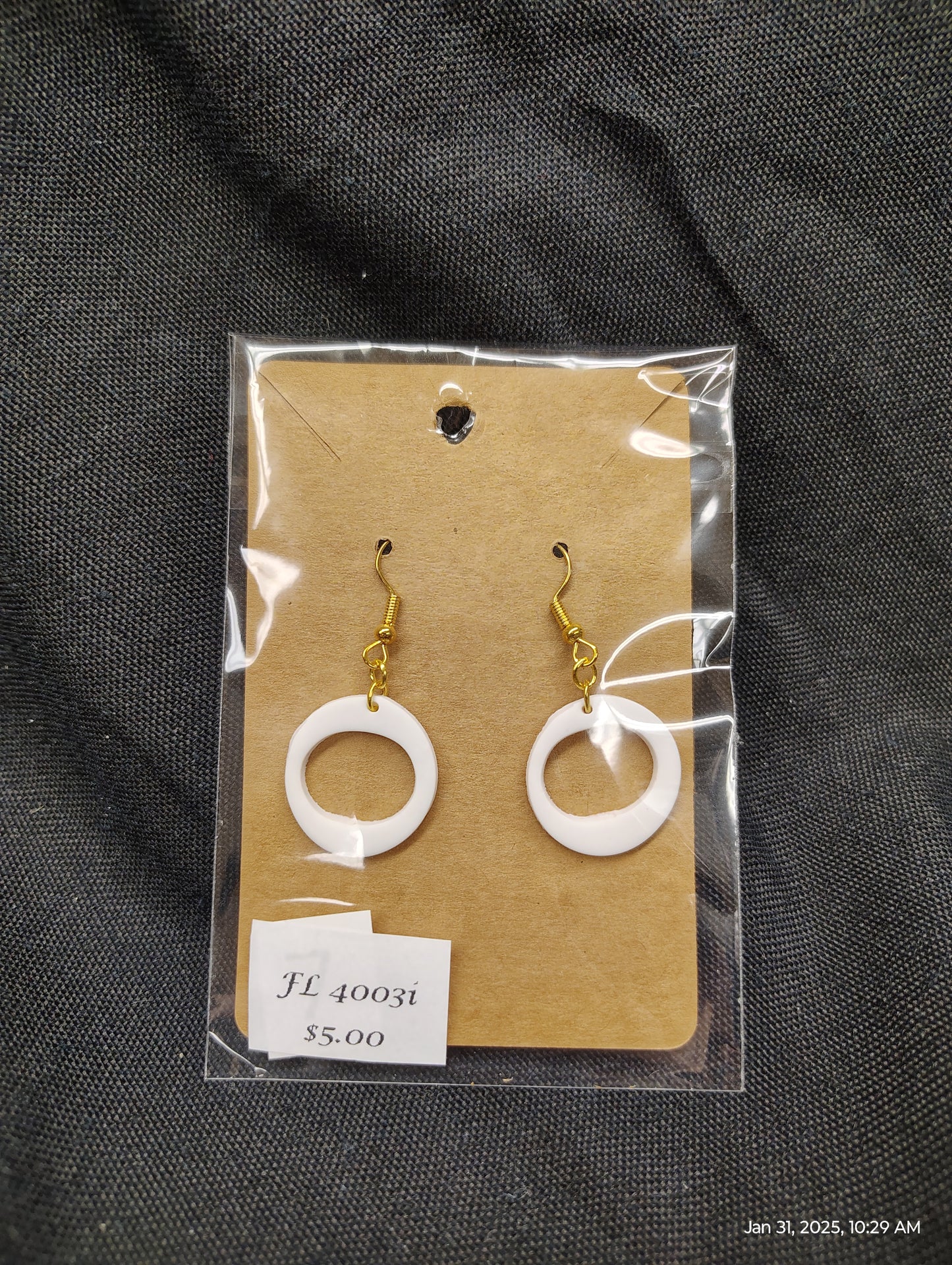 Circle Style Dangle Earrings by FL