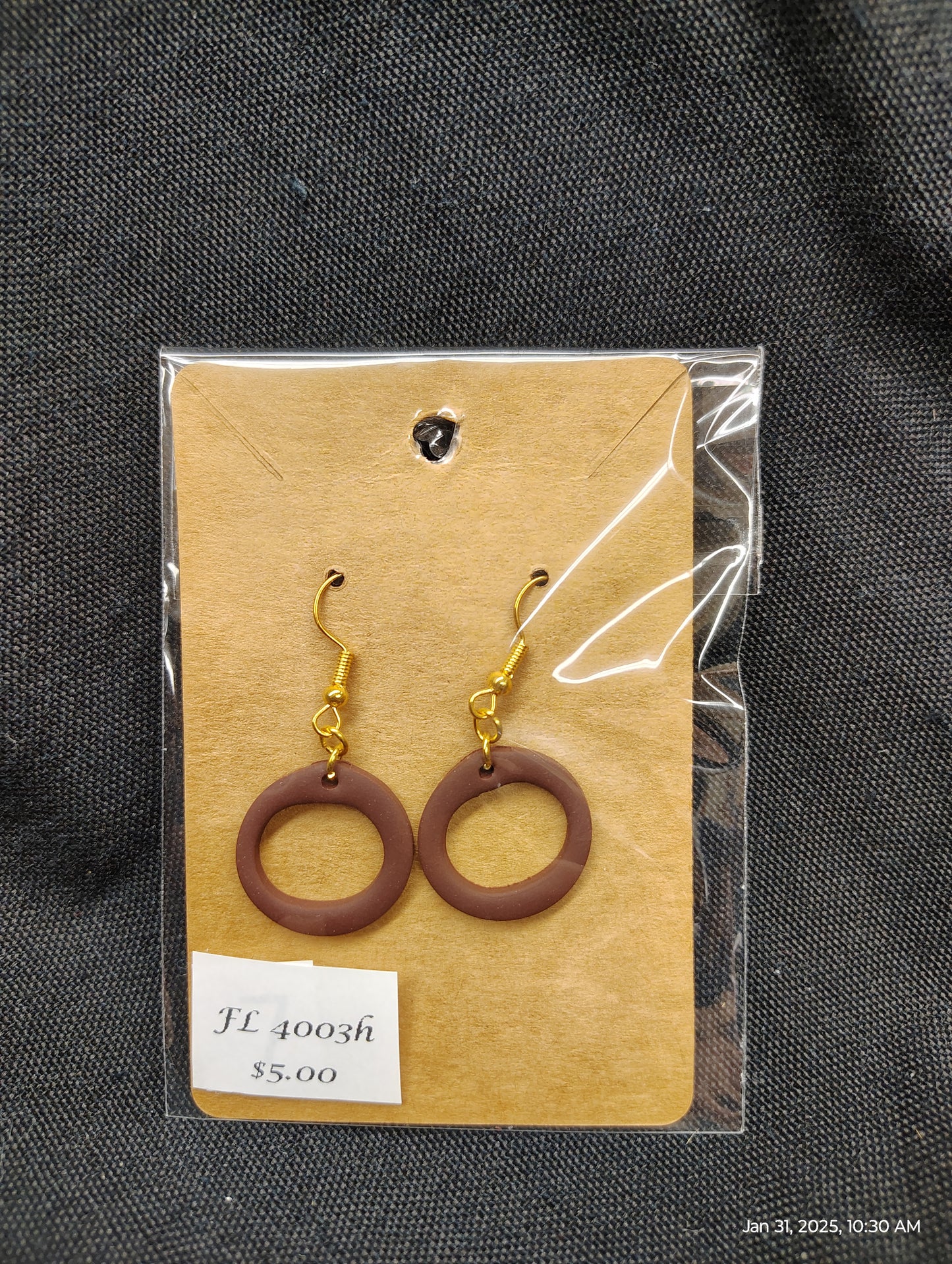 Circle Style Dangle Earrings by FL