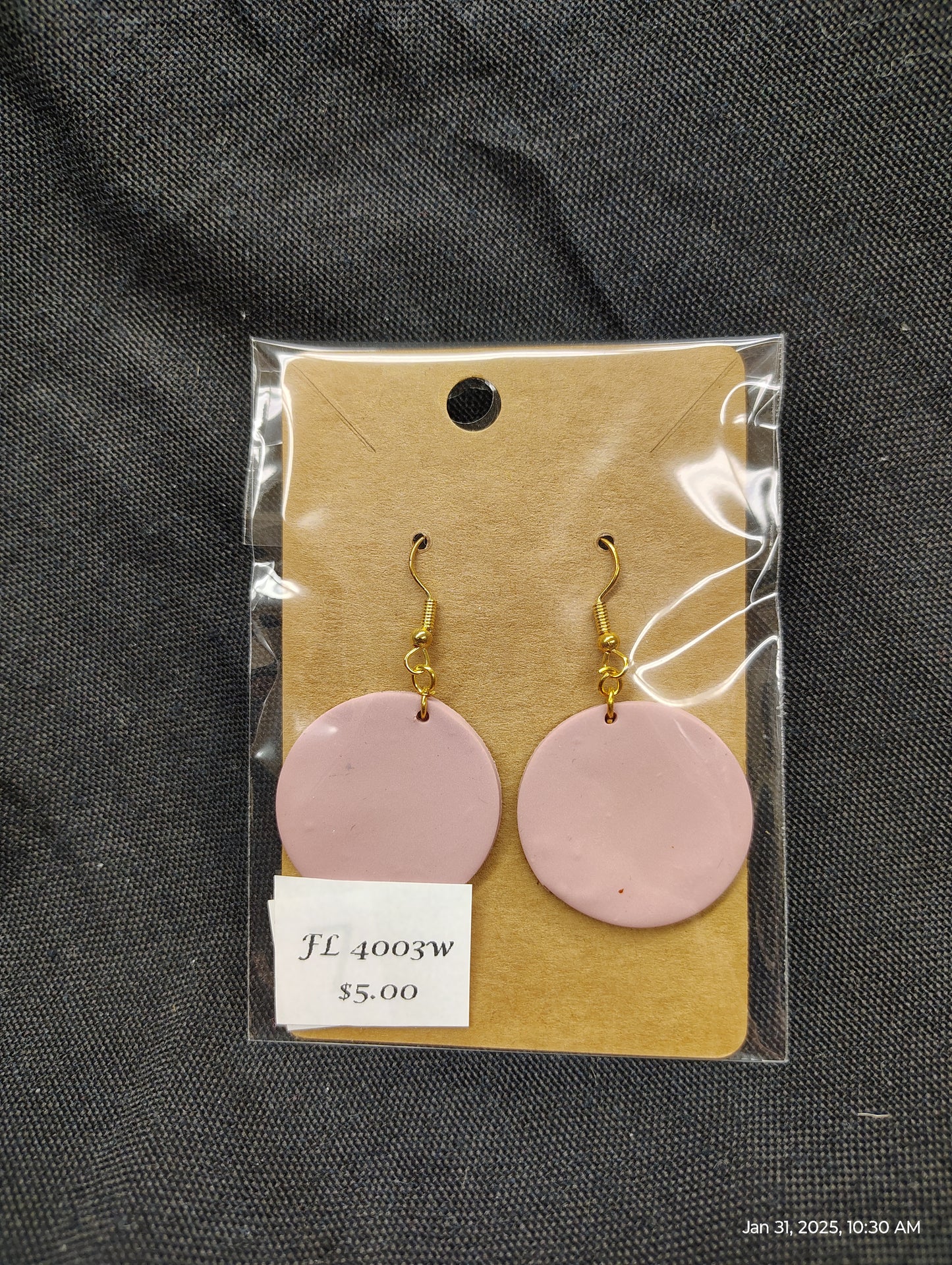 Circle Style Dangle Earrings by FL