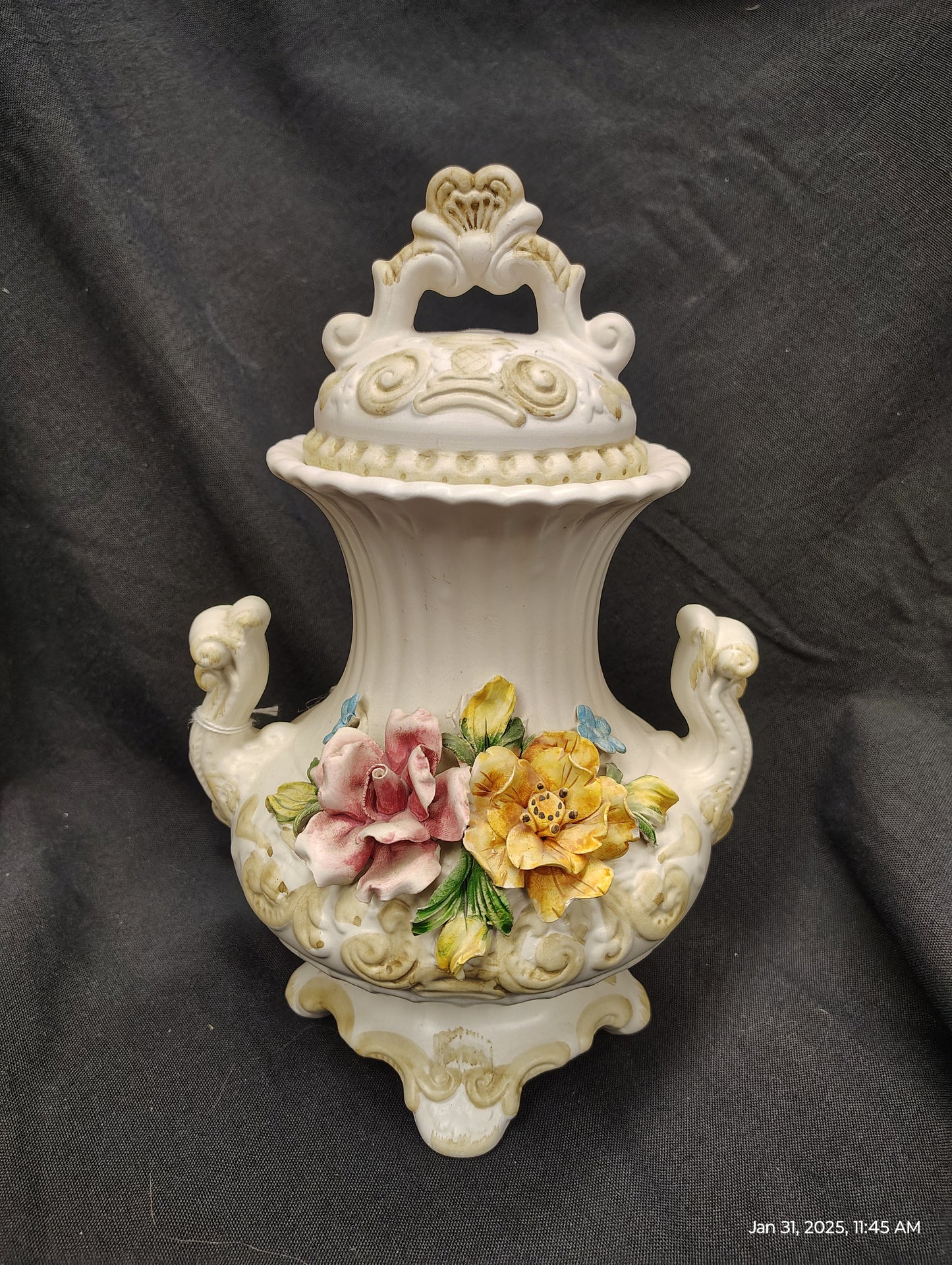 Capo Di Monte Porcelain Vases