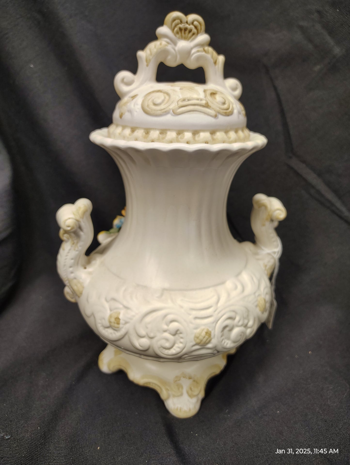 Capo Di Monte Porcelain Vases