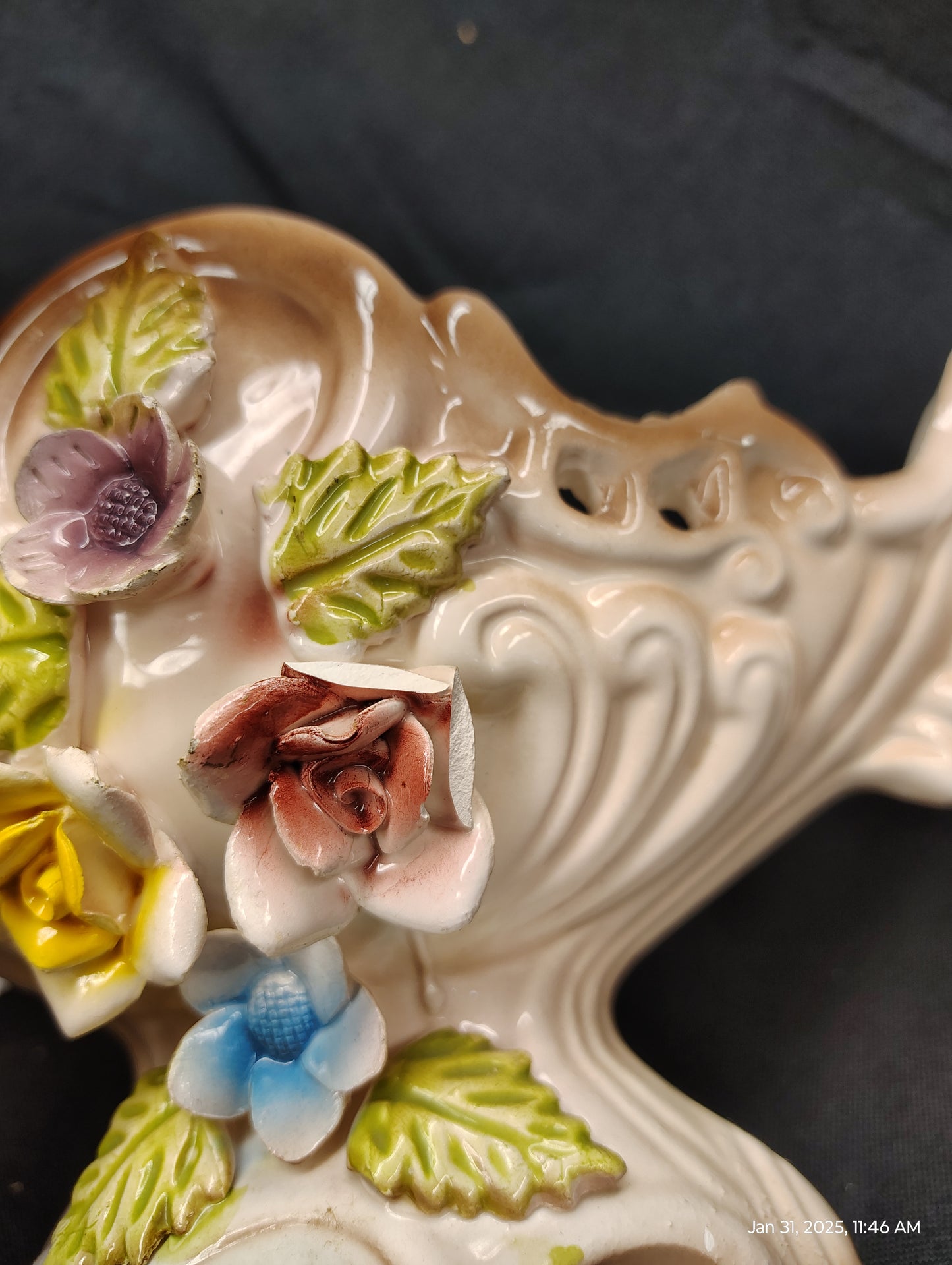 Capo Di Monte Porcelain Vases