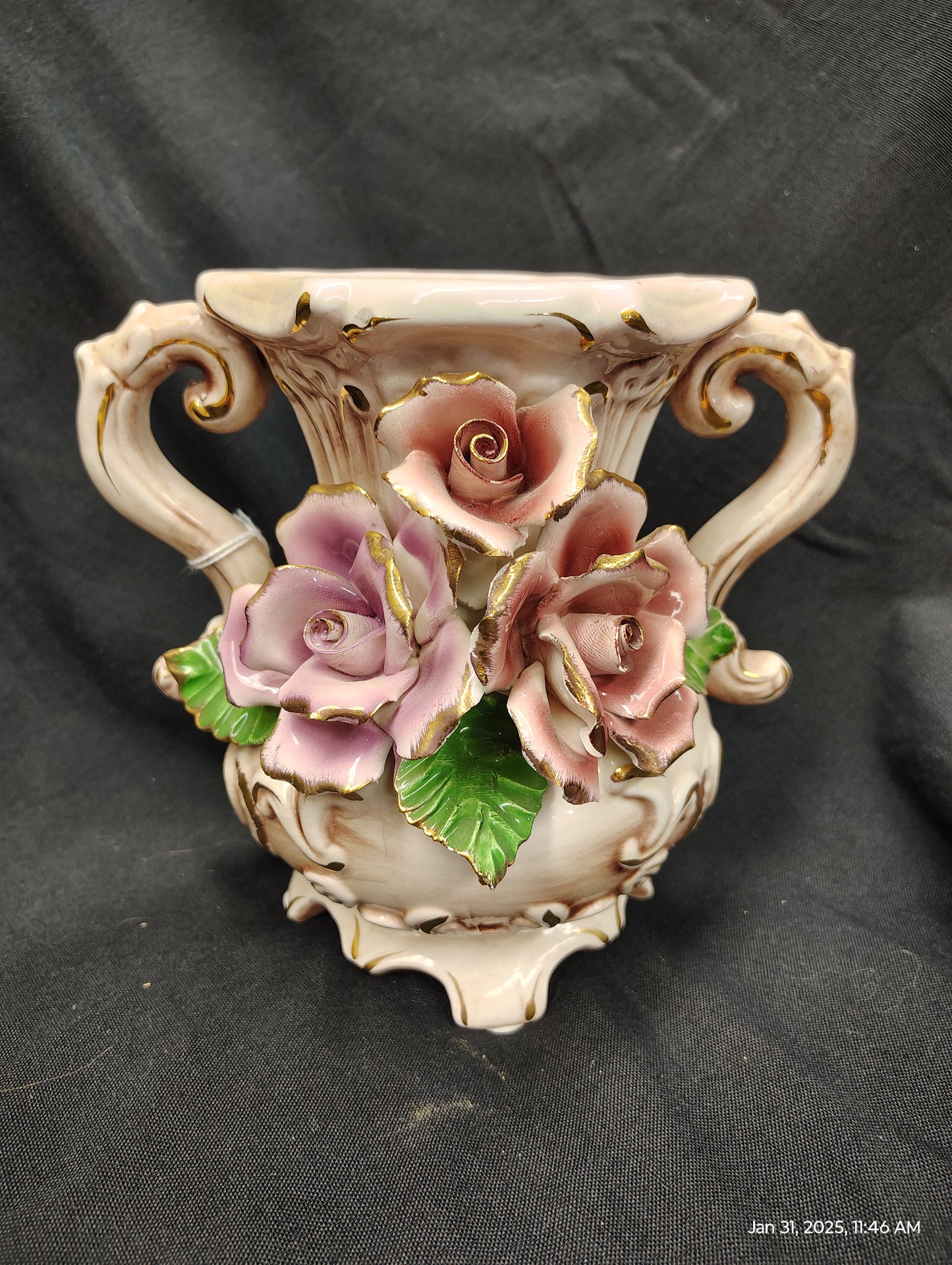 Capo Di Monte Porcelain Vases