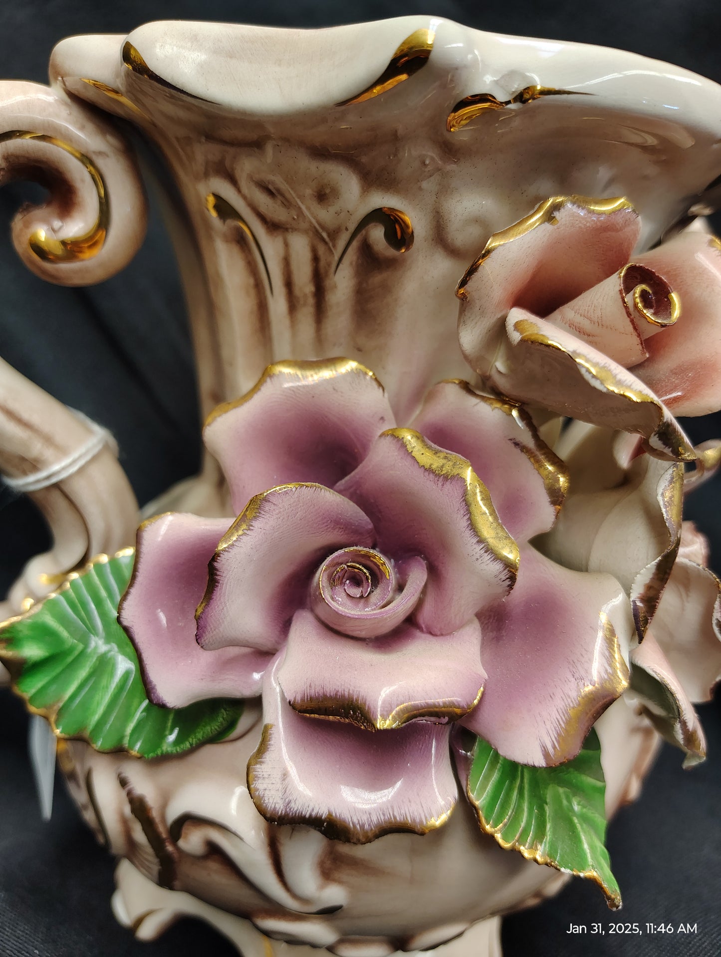 Capo Di Monte Porcelain Vases