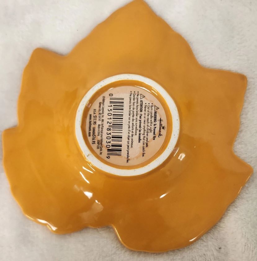 Rustic Maple Leaf Tea Light Holder by Hallmark - Autumn Home Decor