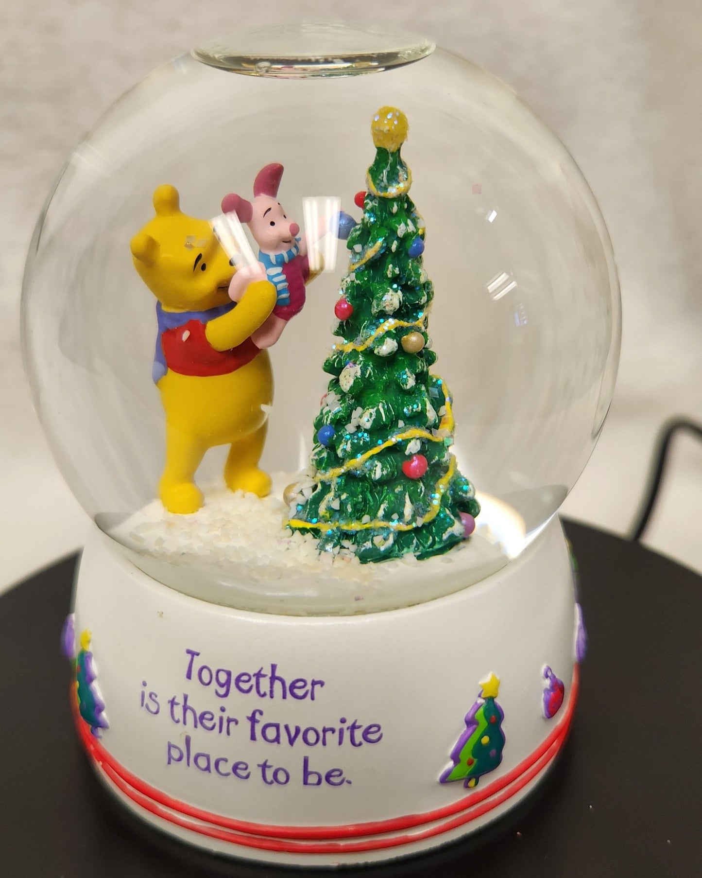 Magical Winnie the Pooh Holiday Decor - Ornaments and Snow Globe