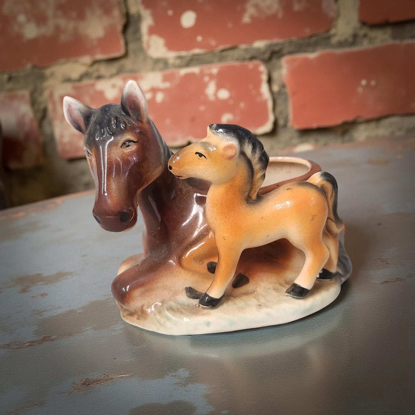 Whimsical Vintage Horse Planters