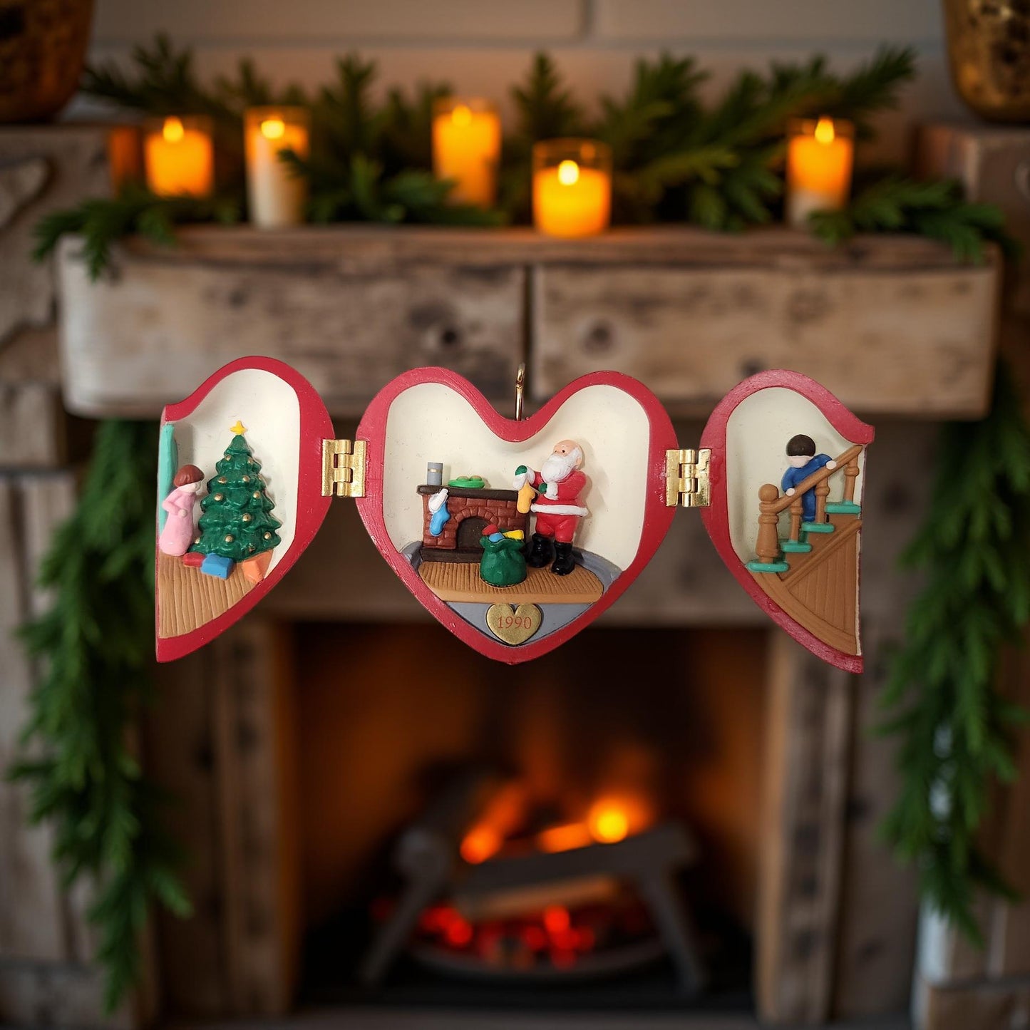 Vintage Heart of Christmas Hallmark Ornaments Collection