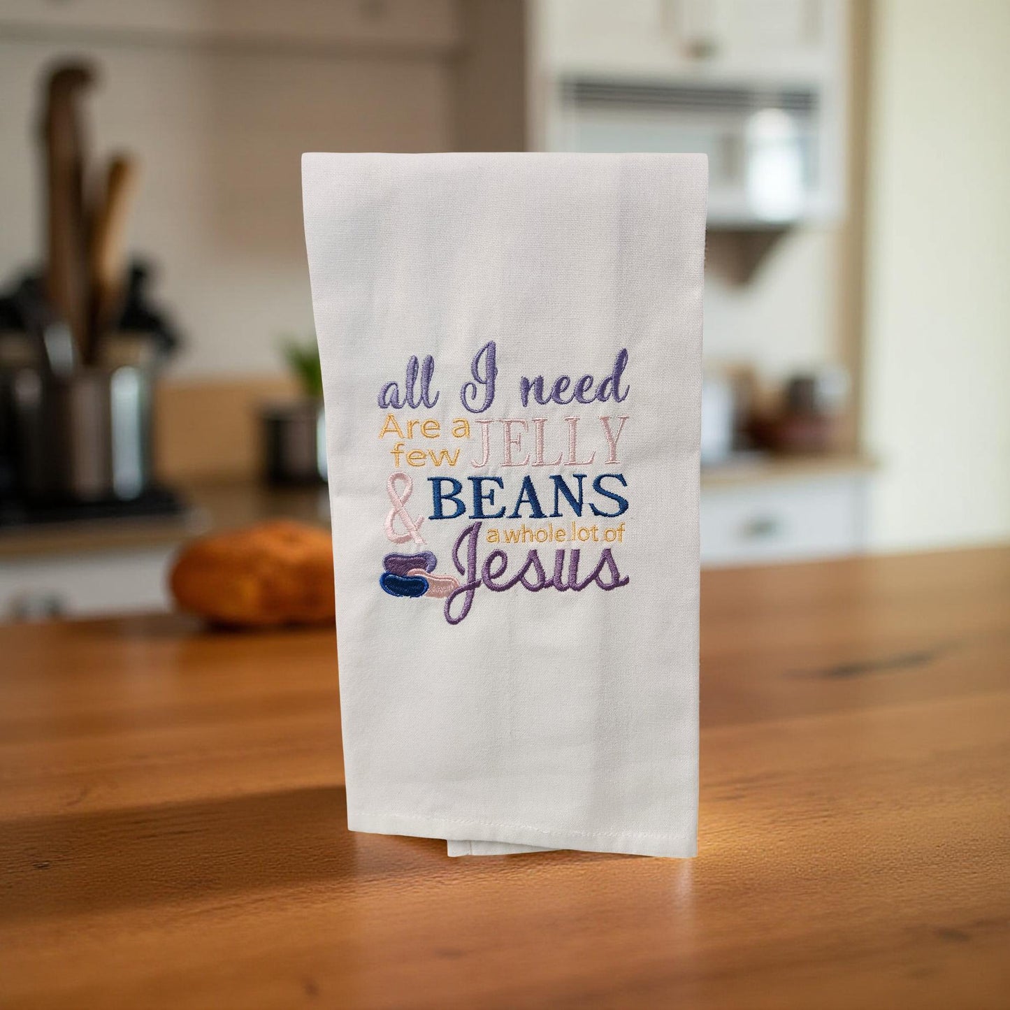 Hand-Crafted Embroidered Hand Towels – Camping, Coffee, Music & More