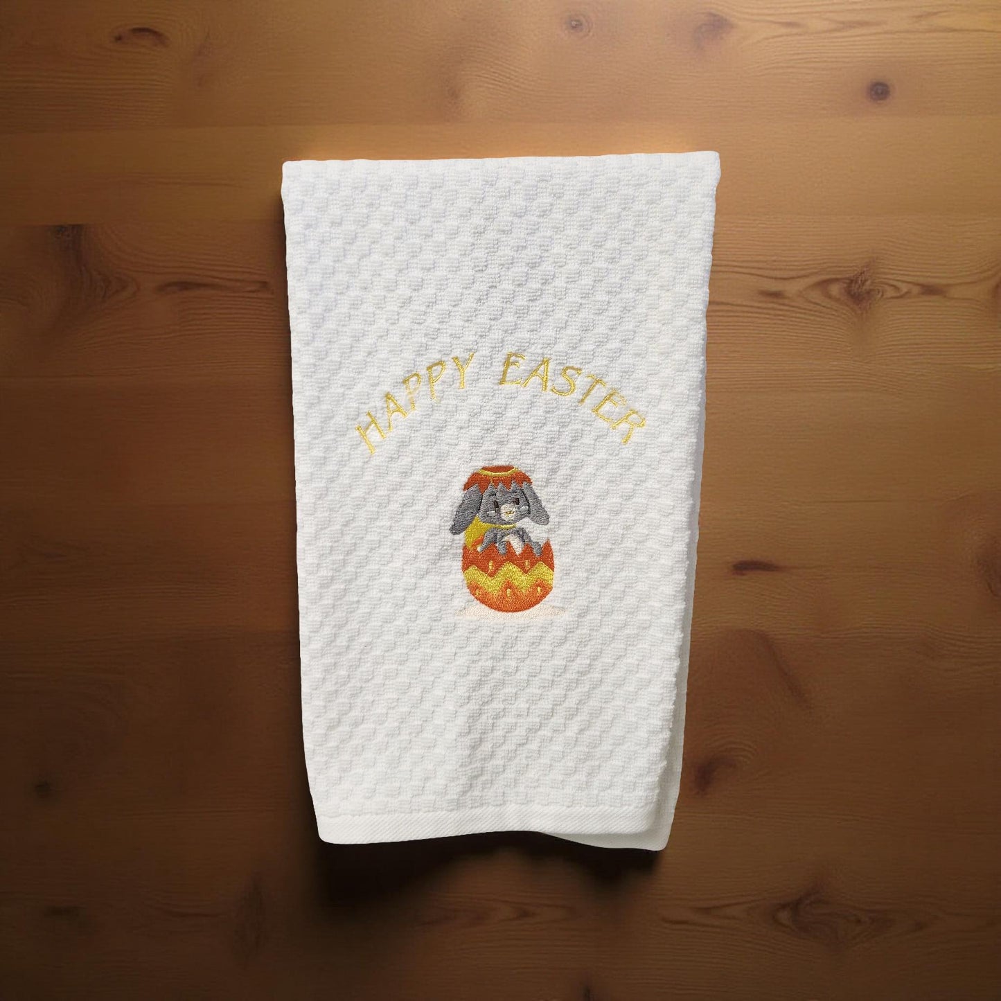 Hand-Crafted Embroidered Easter Hand Towels