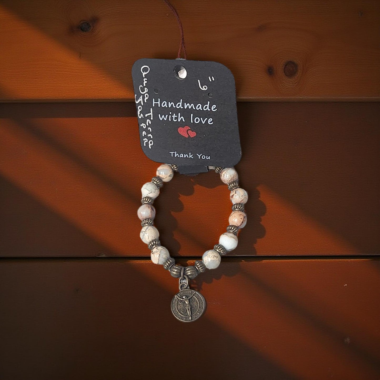 Unique Auga Terra Jasper Bracelet - Handmade Jewelry