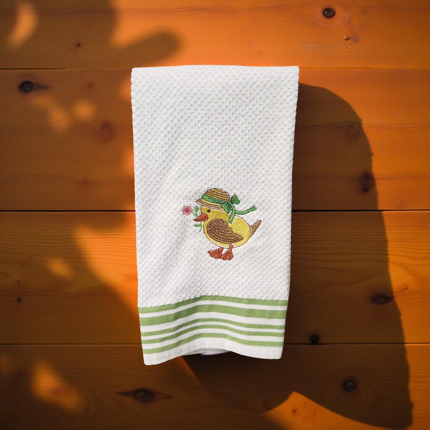 Hand-Crafted Embroidered Easter Hand Towels