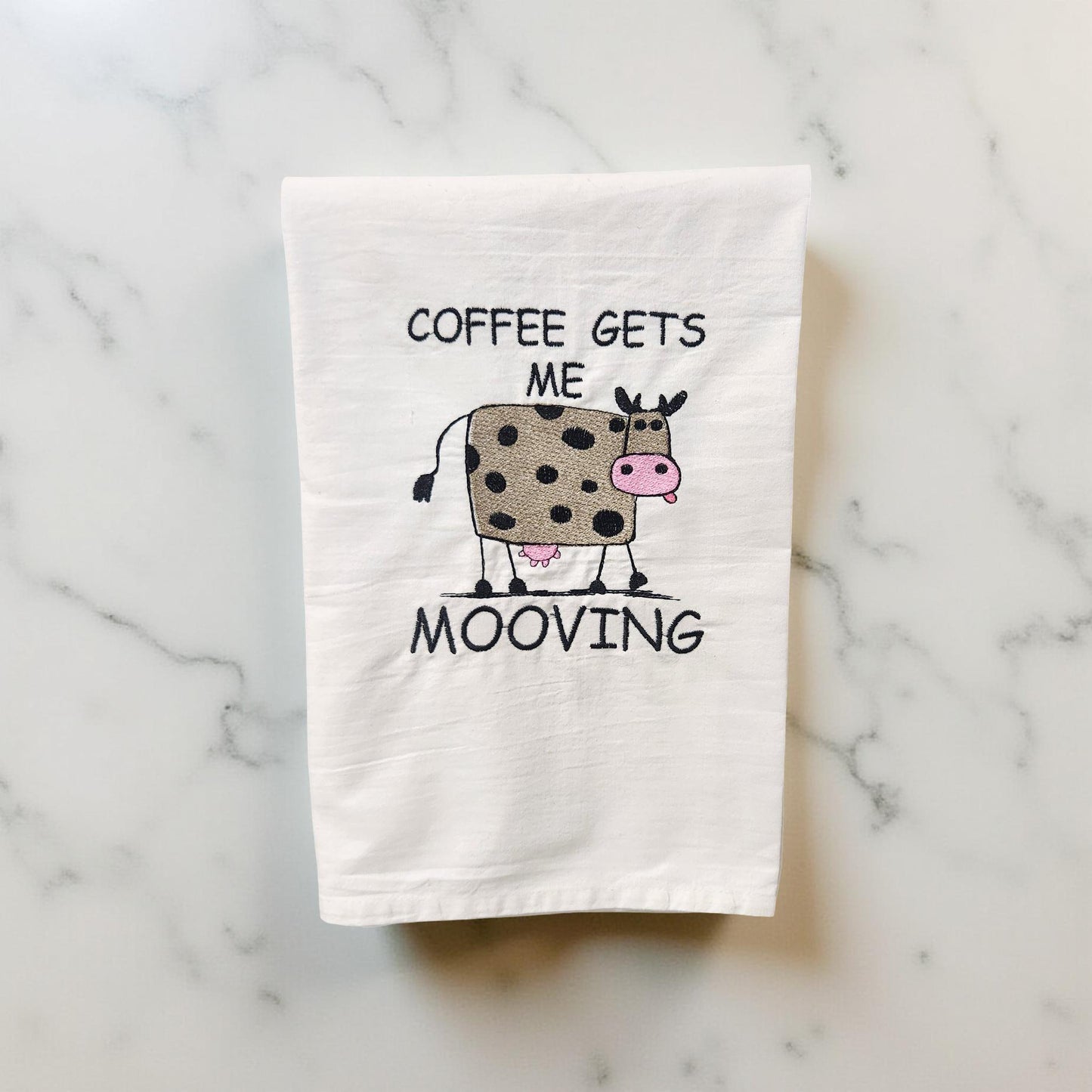 Hand-Crafted Embroidered Hand Towels – Camping, Coffee, Music & More