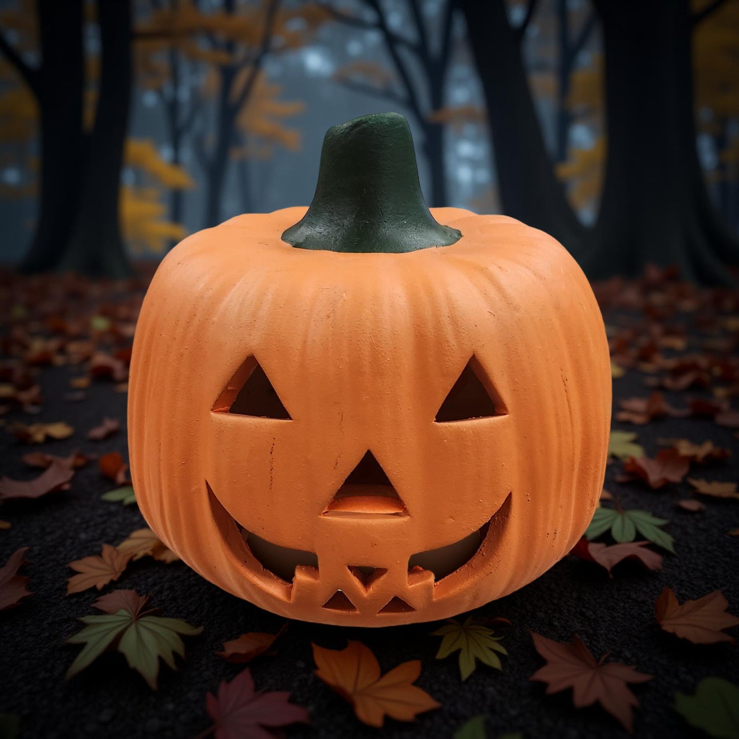 Vintage Jack-o-Lantern Candle Holders - Halloween Decor