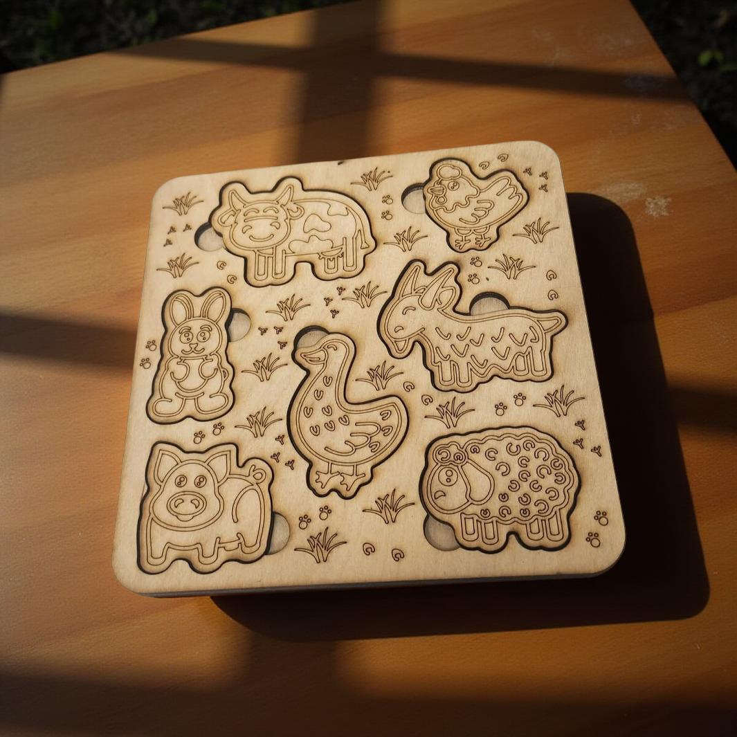 Wooden Engraved Puzzles