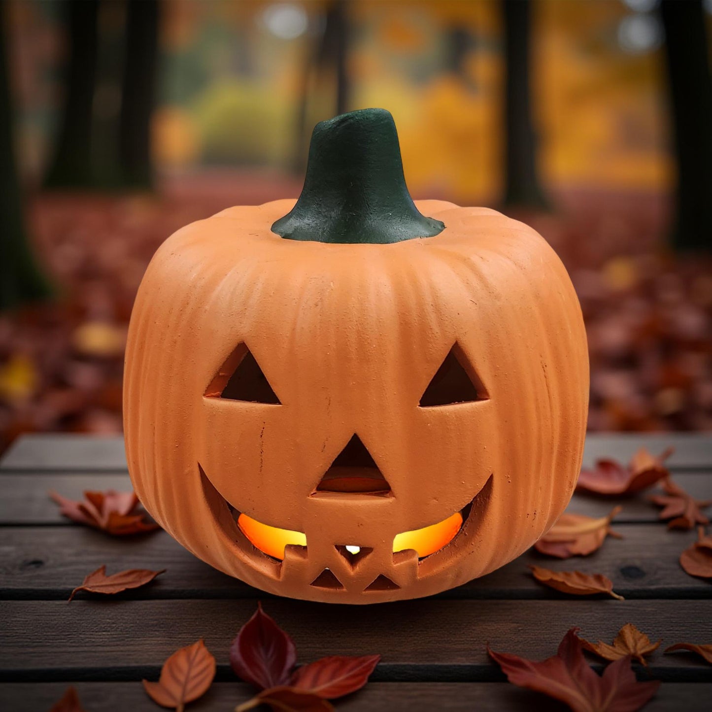 Vintage Jack-o-Lantern Candle Holders - Halloween Decor