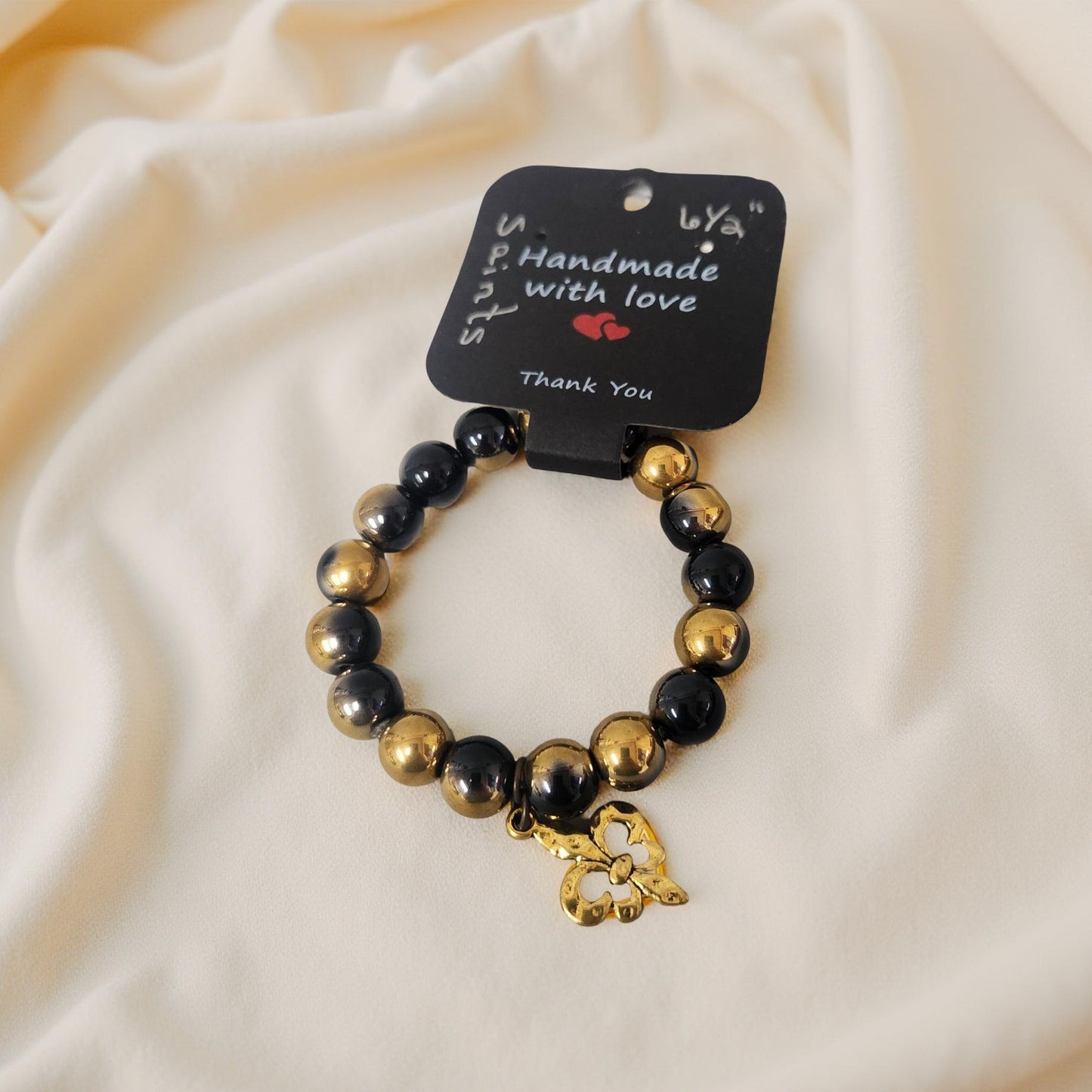Handmade Saints Fan Bracelet - Football Accessories