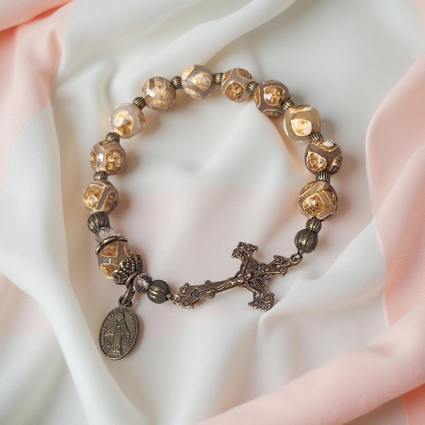 Boho Tibetan Style Bracelet - Handcrafted Religious Jewelry