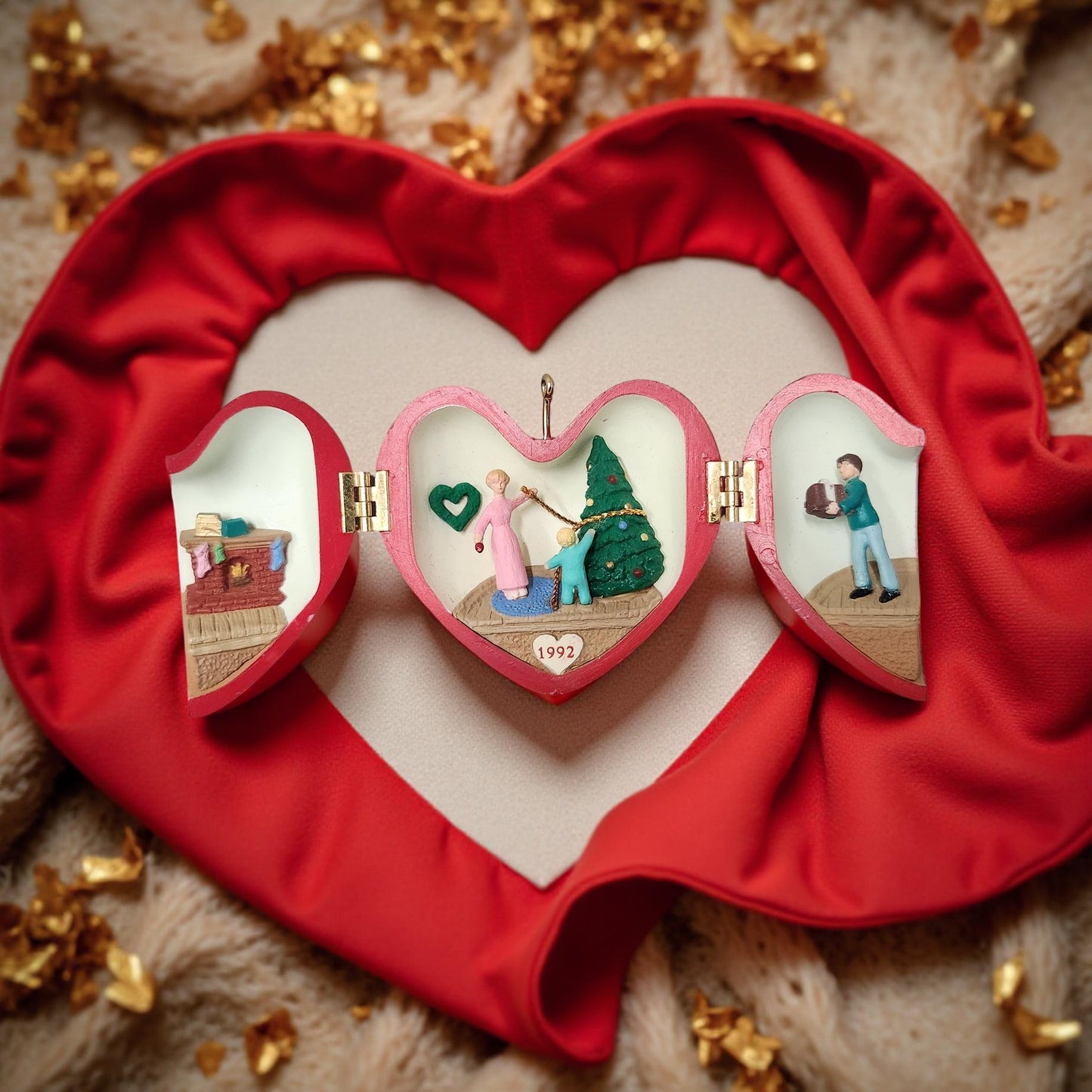 Vintage Heart of Christmas Hallmark Ornaments Collection