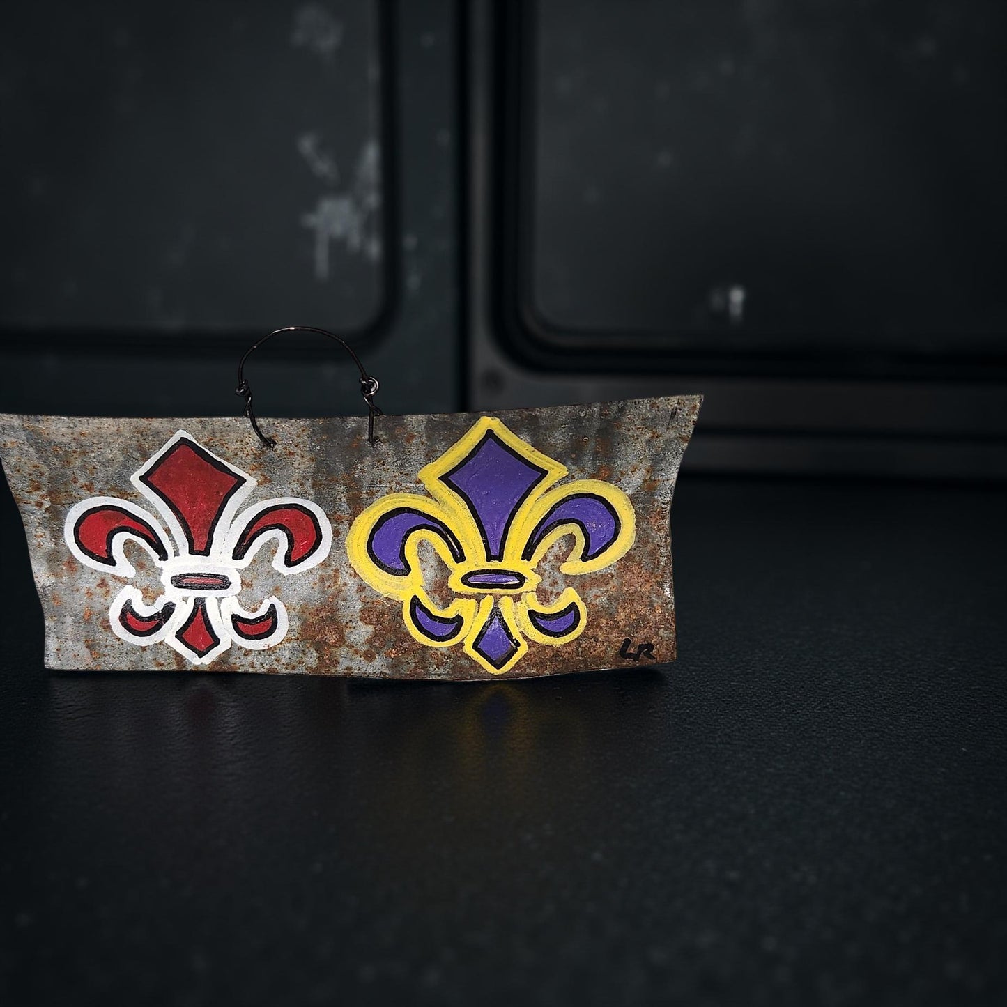 LSU and UL Football Tins