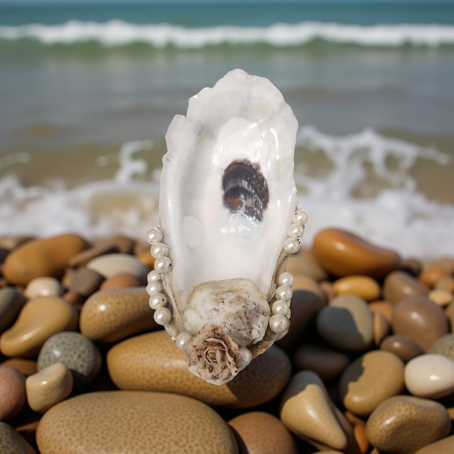 Decorative Louisiana Oyster Shell Art - Hand-crafted