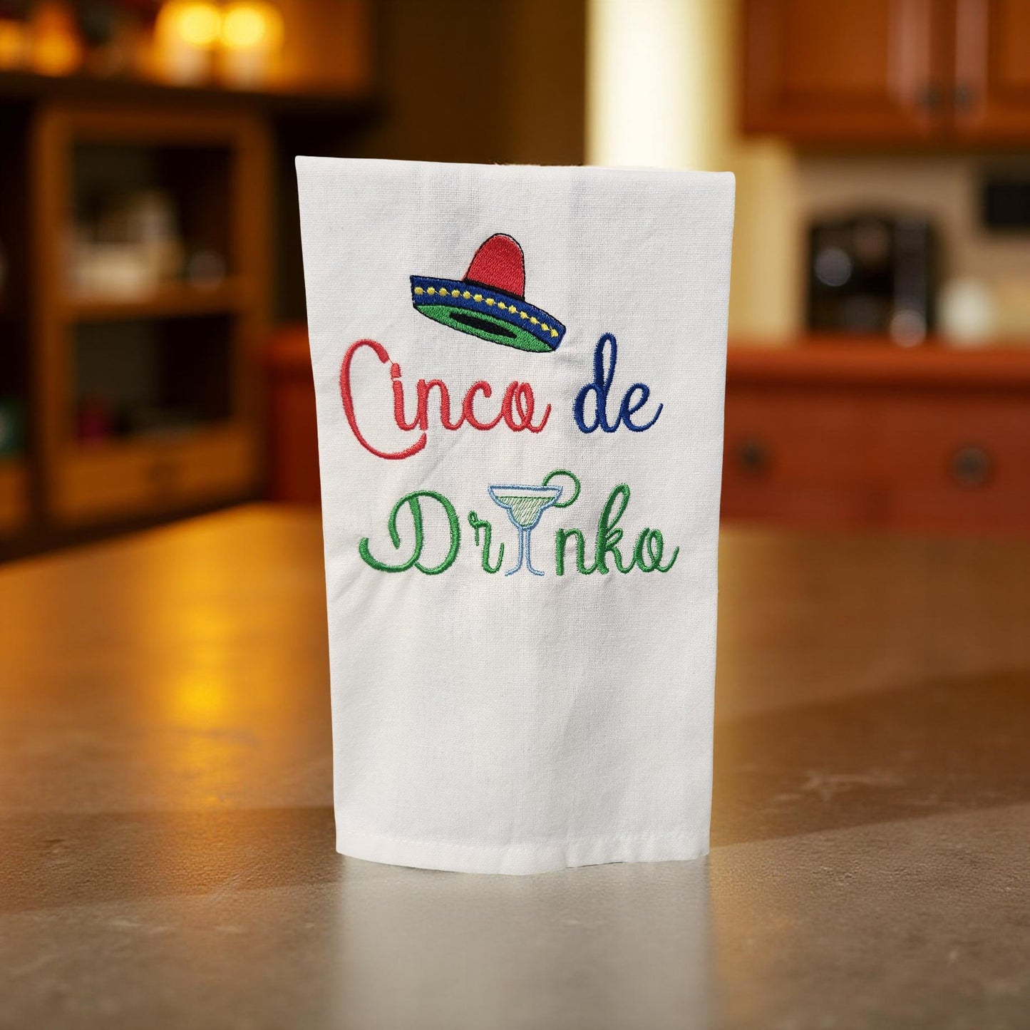 Hand-Crafted Embroidered Hand Towels – Camping, Coffee, Music & More